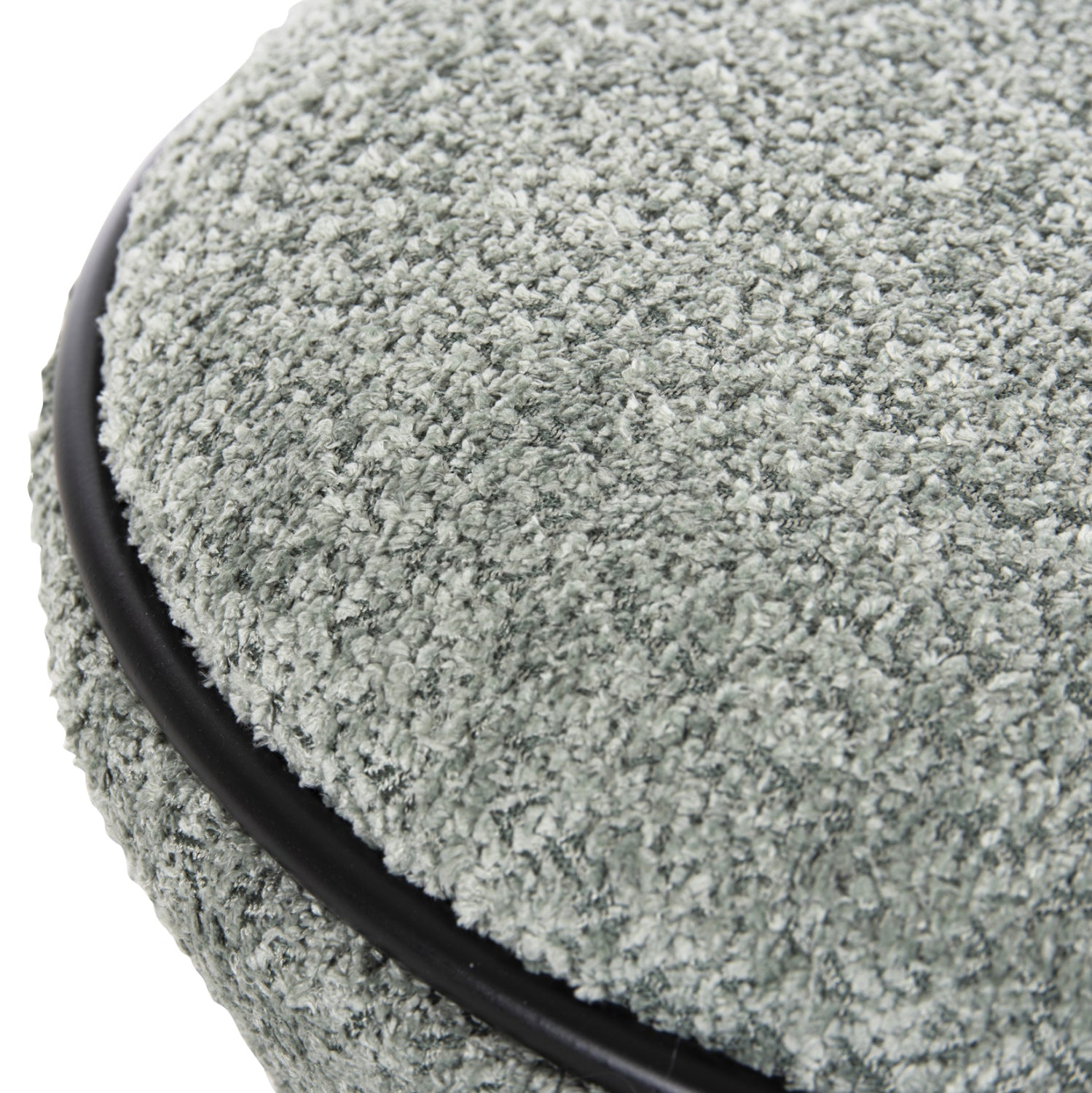 СТОЛЧЕ ROUND LINNER ПЛАТ BOUCLE ПИСТАЧЕНО ЗЕЛЕНО-ЧЕРЕН ДЕТАЙЛ D38x44 см.