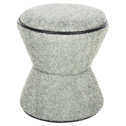 СТОЛЧЕ ROUND LINNER ПЛАТ BOUCLE ПИСТАЧЕНО ЗЕЛЕНО-ЧЕРЕН ДЕТАЙЛ D38x44 см.