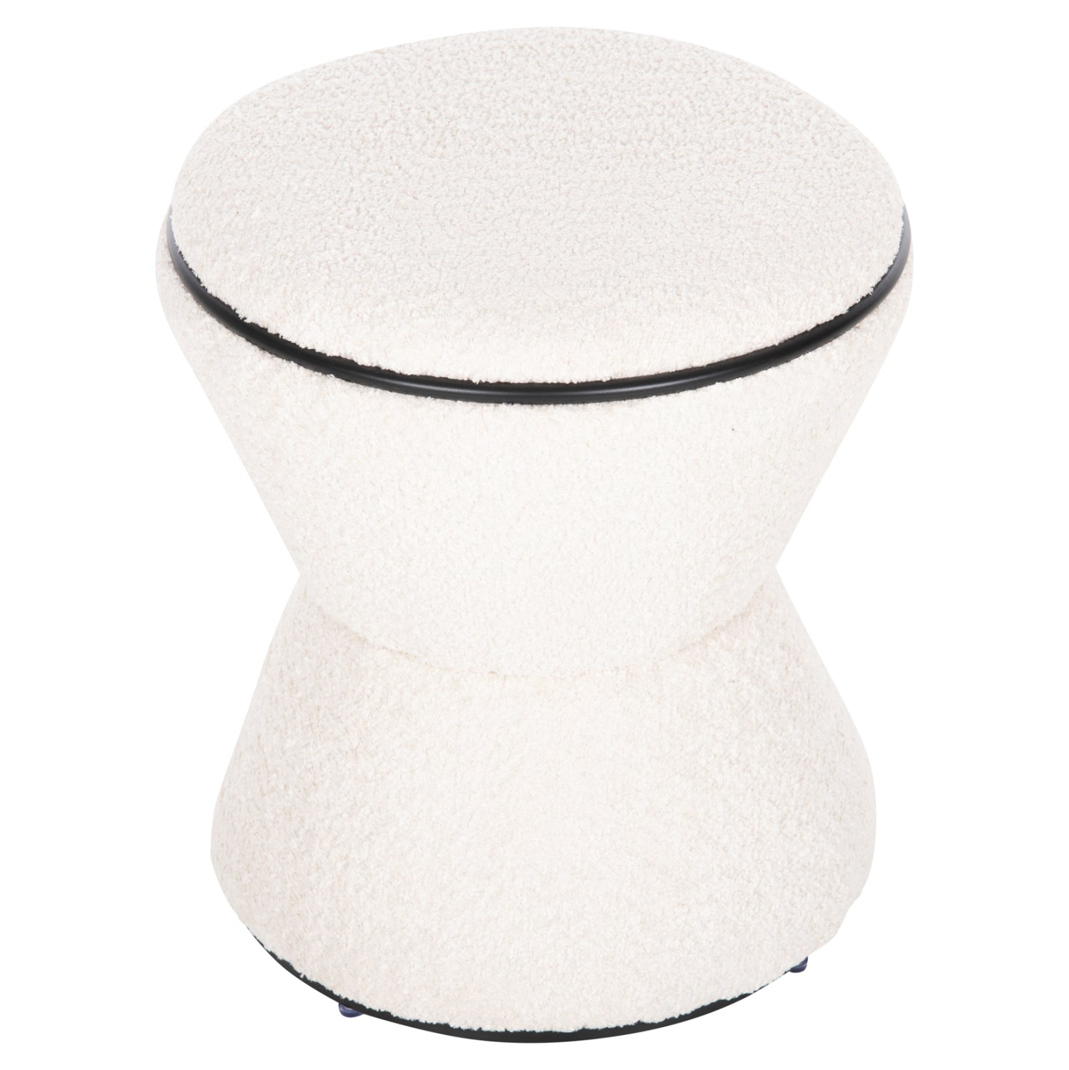 СТОЛЧЕ ROUND LINNER ПЛАТ BOUCLE ЕКРУ-ЧЕРЕН ДЕТАЙЛ D38x44 см.