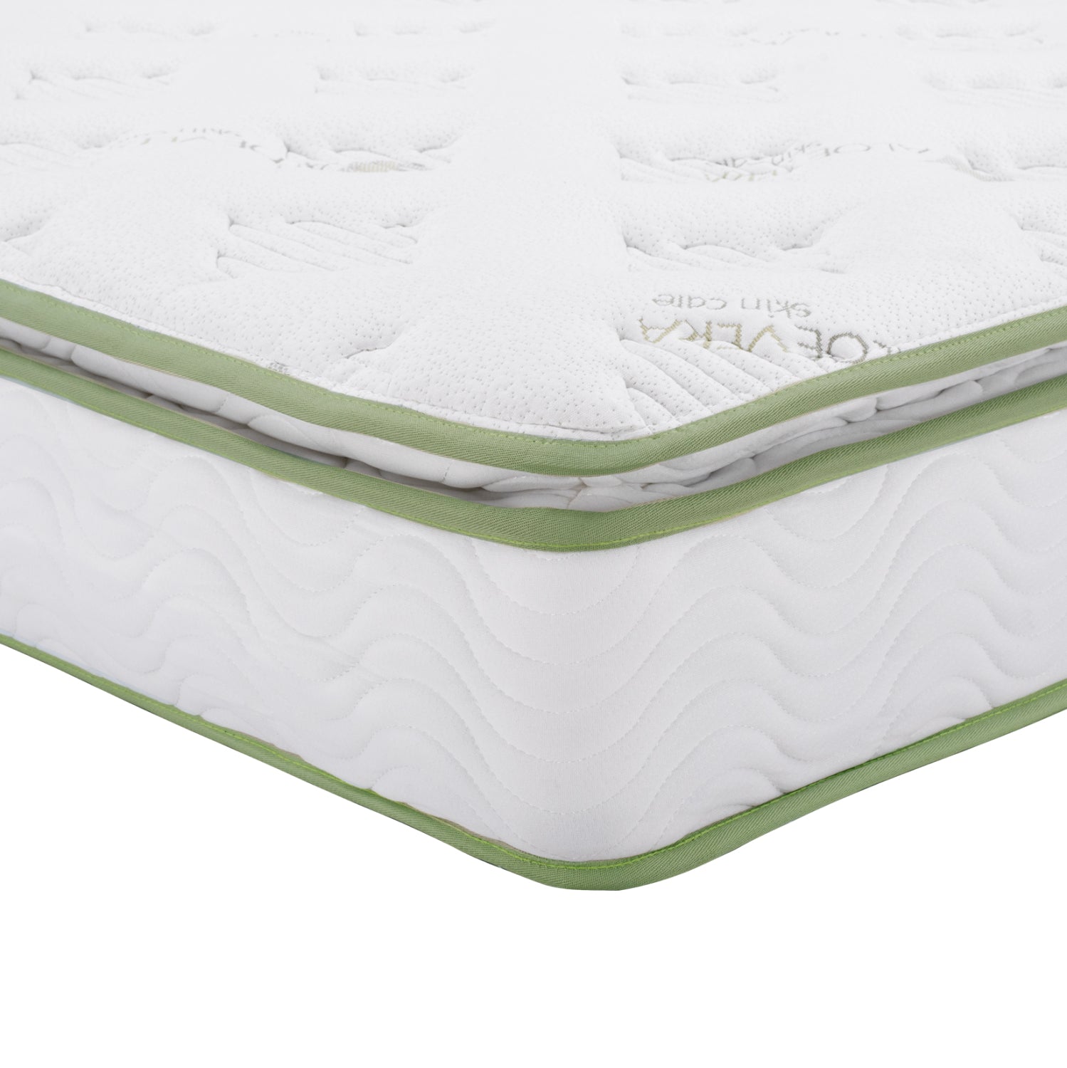 Матрак с непрекъснати пружини и протектор Aloe Vera 140x200 едностранен