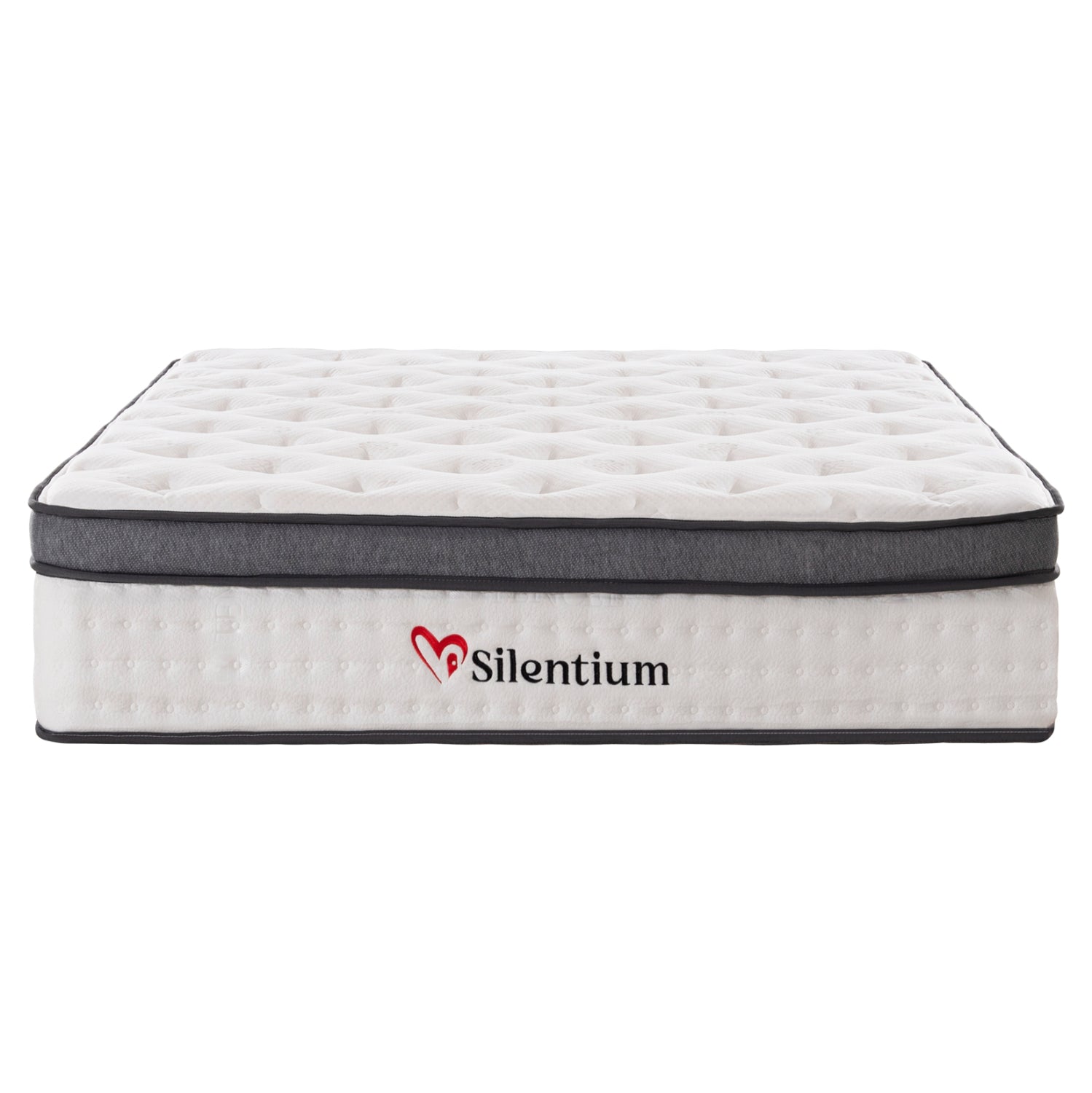 Двойен матрак SILENTIUM с пакет пружини - бял 140x200x30Hсм