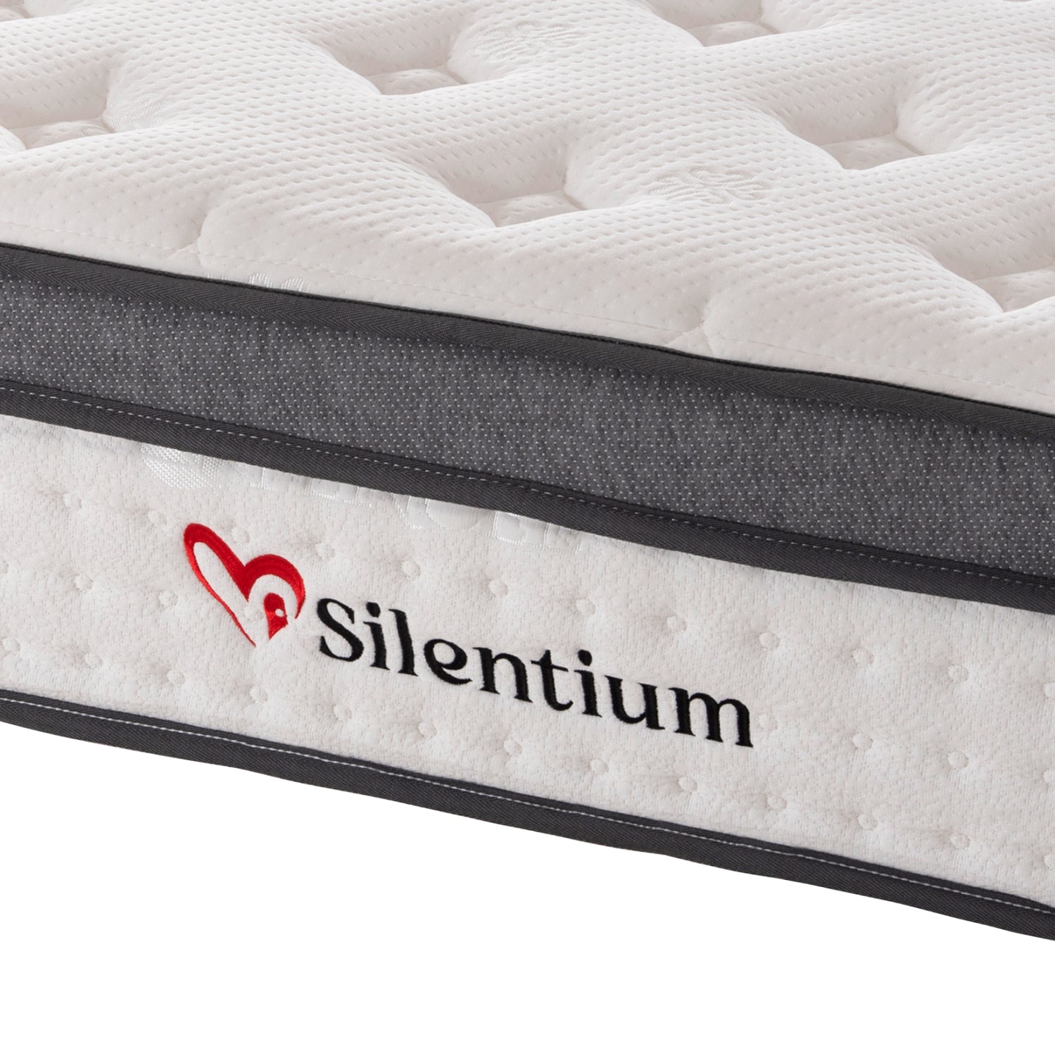 Двойен матрак SILENTIUM с пакет пружини - бял 150x200x30Hсм