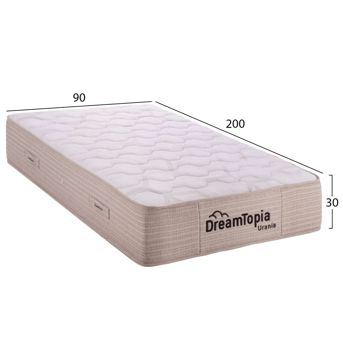 МАТРАК DREAMTOPIA СЕРИЯ URANIA FB9659.90-200, ПОКЕТ ПРУЖИНИ 90X200x30H