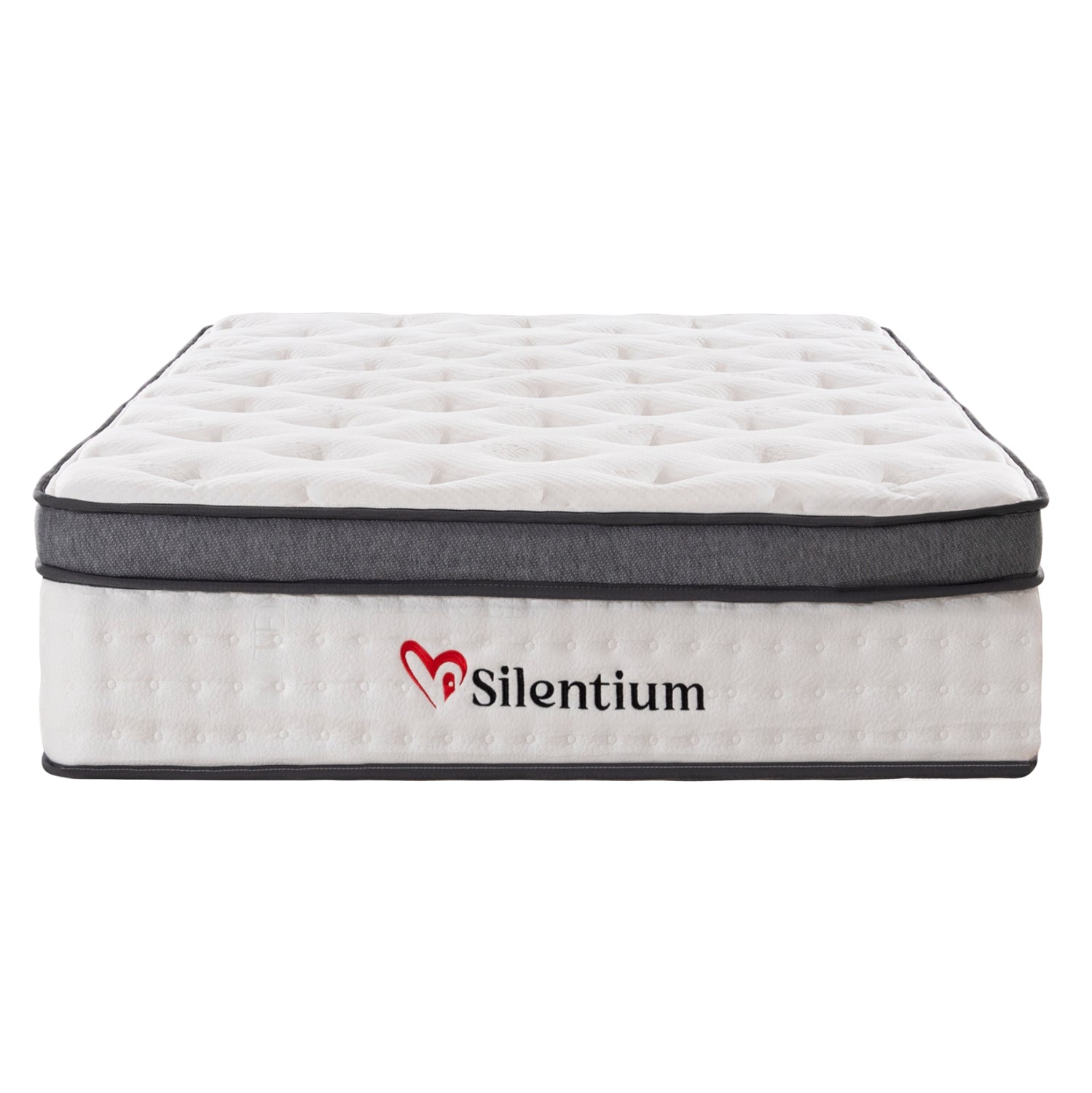 Полудвойен матрак SILENTIUM с пакет пружини - бял 120x200x30Hсм