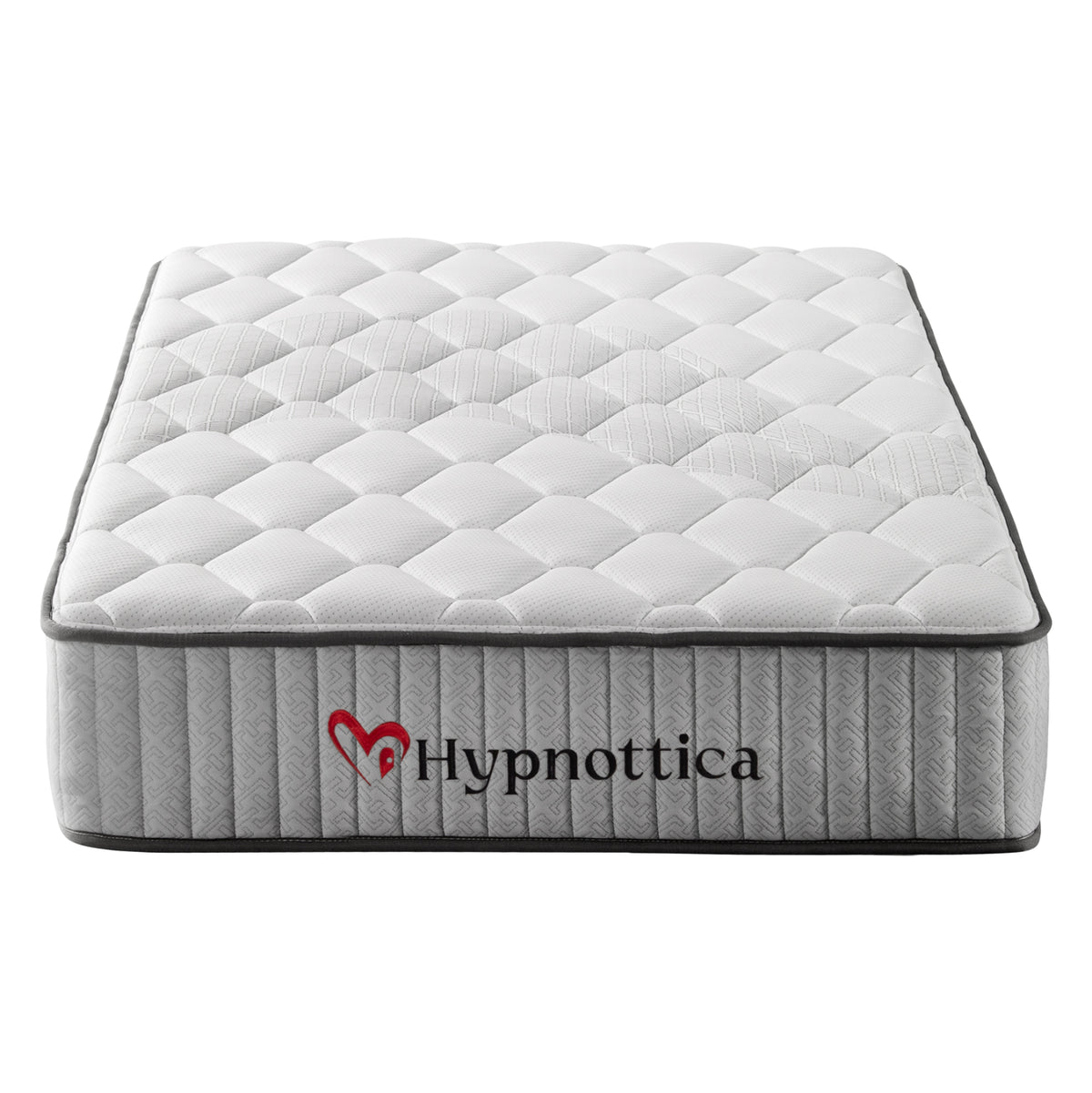 Единичен матрак HYPNOTTICA с пакет пружини - бял 90x190x25Hсм