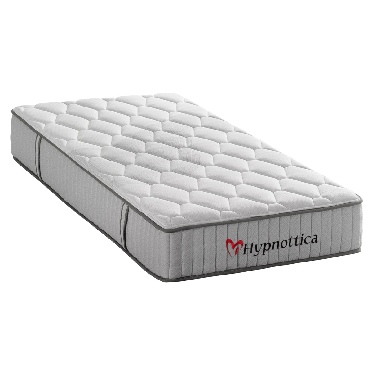 Единичен матрак HYPNOTTICA с пакет пружини - бял 90x190x25Hсм
