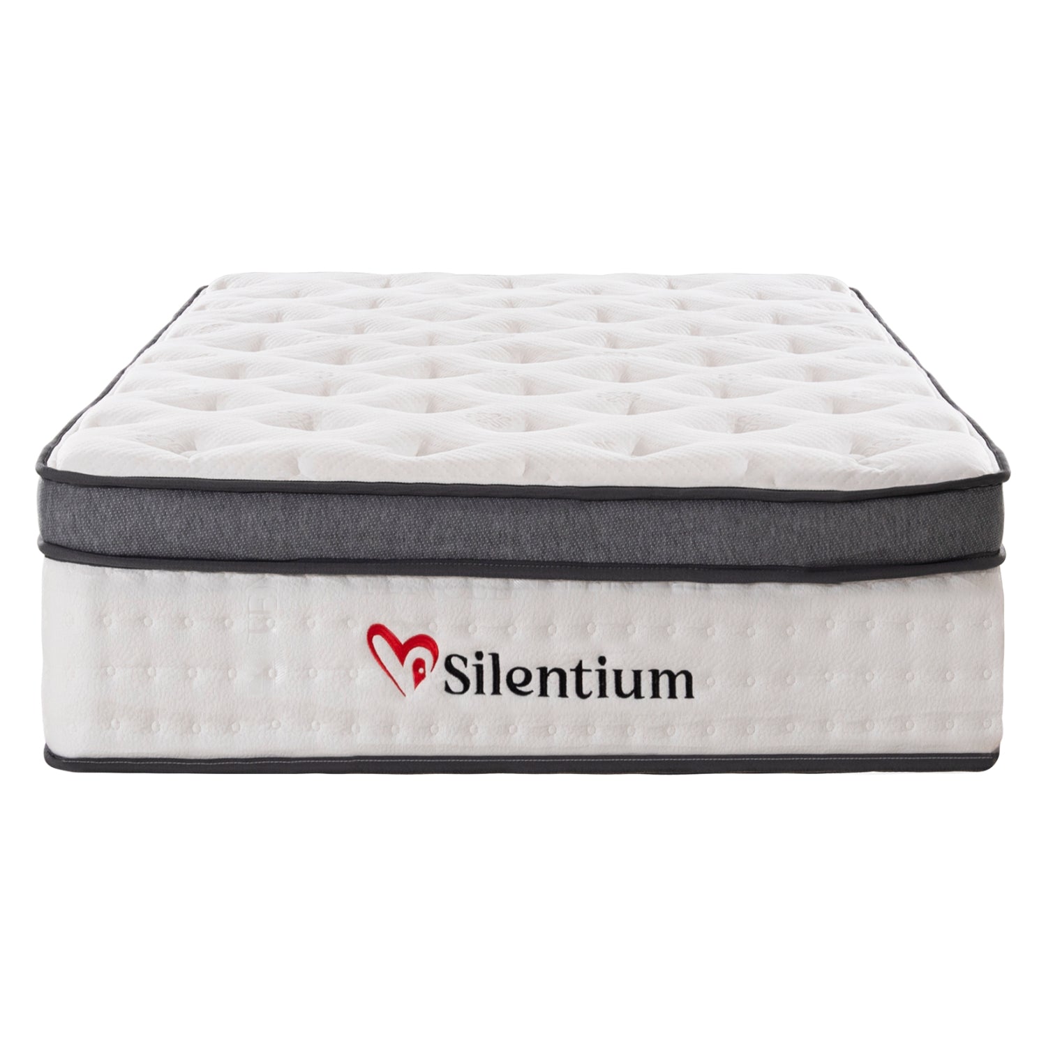 Единичен матрак SILENTIUM с пакет пружини - бял 90x190x30Hсм