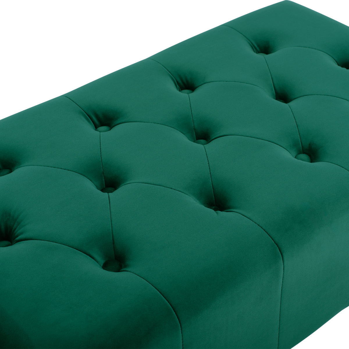 Пиано стол T.CHESTERFIELD EMMA КИПАРИС ЗЕЛЕН КАДИФЕ - ЧЕРНИ КРАКА 80x45x40Hсм.
