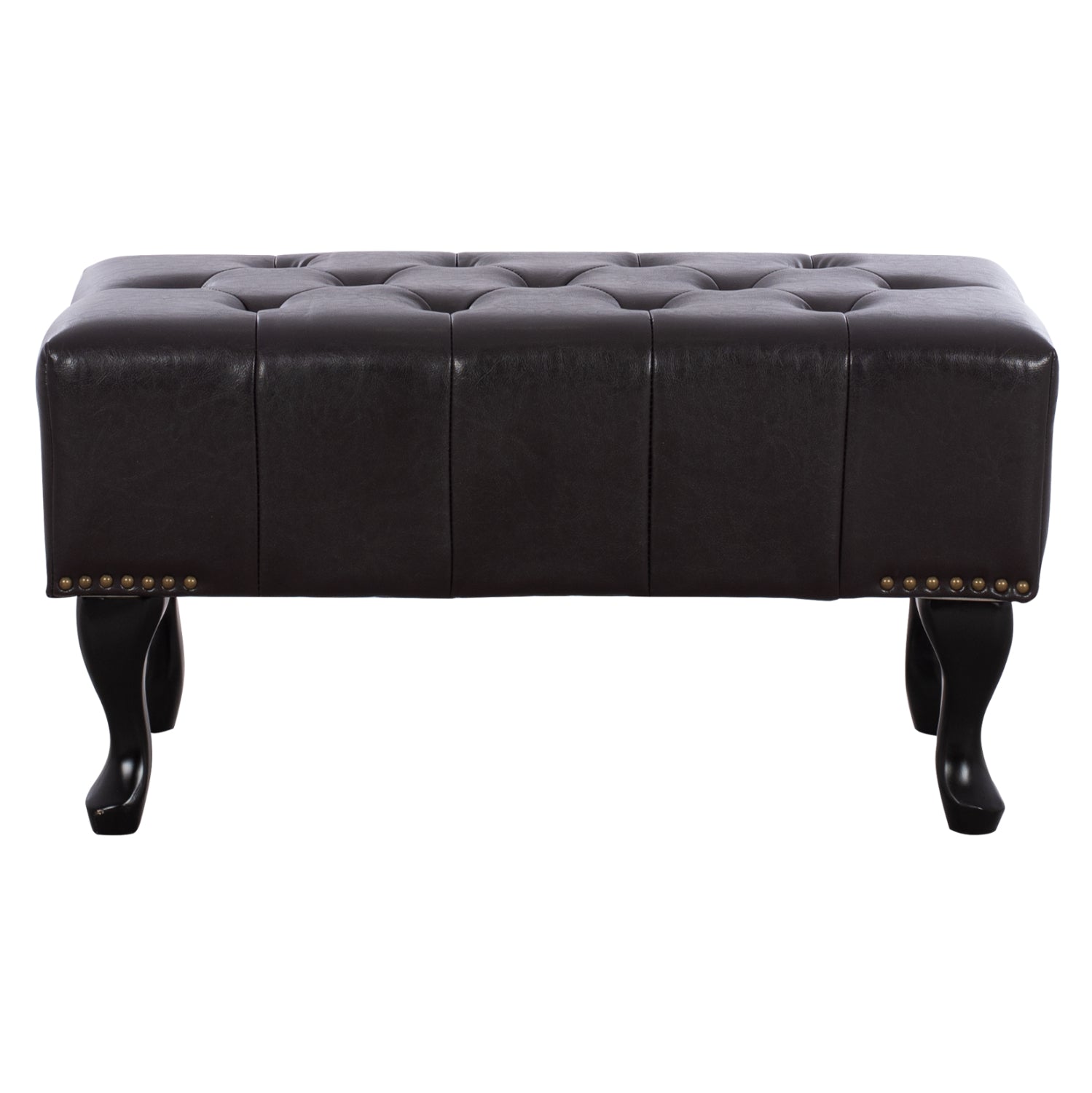 Пиано стол T.Chesterfield EMMA PU тъмнокафяв 80x44x39См