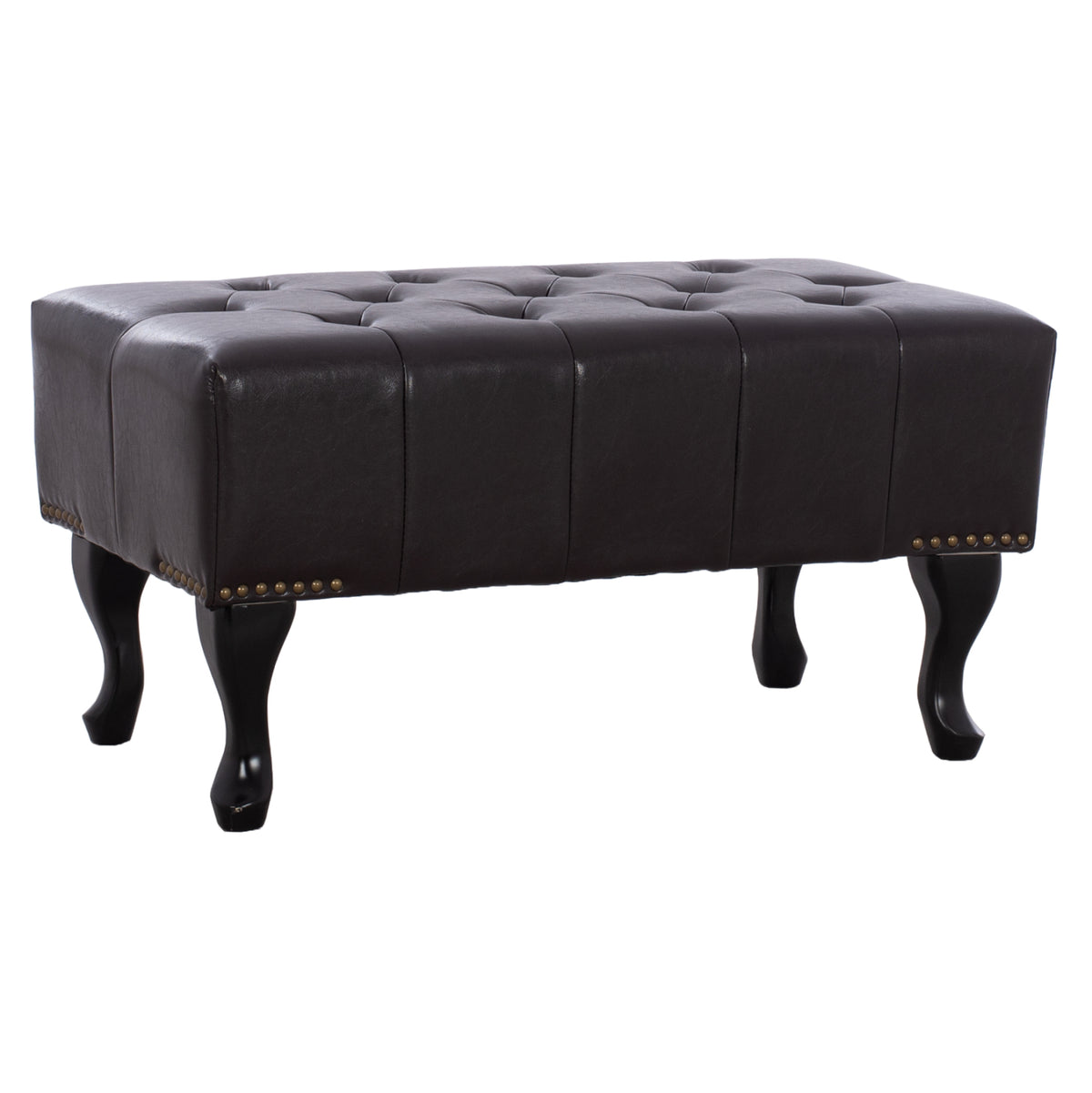 Пиано стол T.Chesterfield EMMA PU тъмнокафяв 80x44x39См