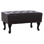 Пиано стол T.Chesterfield EMMA PU тъмнокафяв 80x44x39См