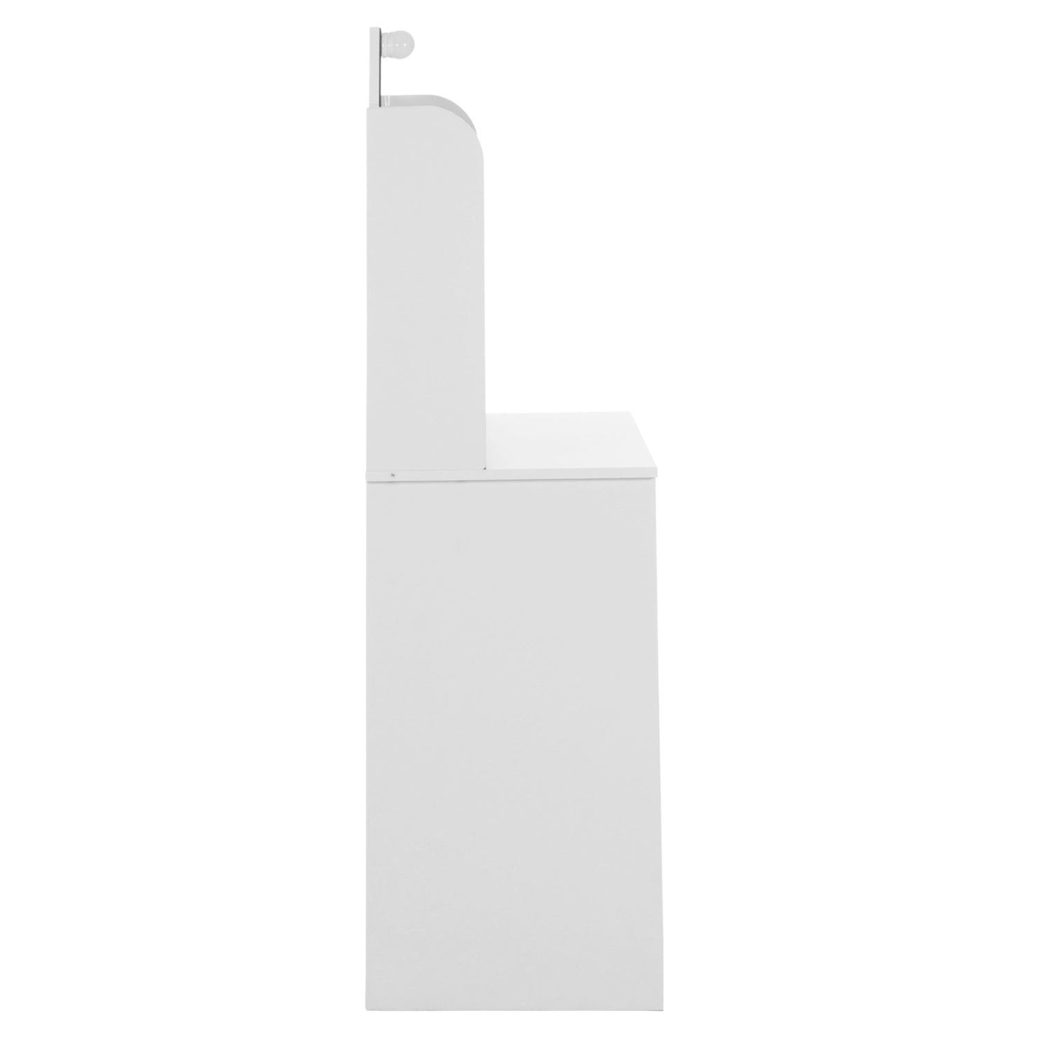 Тоалетка с LED осветление, рафтове и чекмеджета LAURYN бял 108x40x140Hсм.