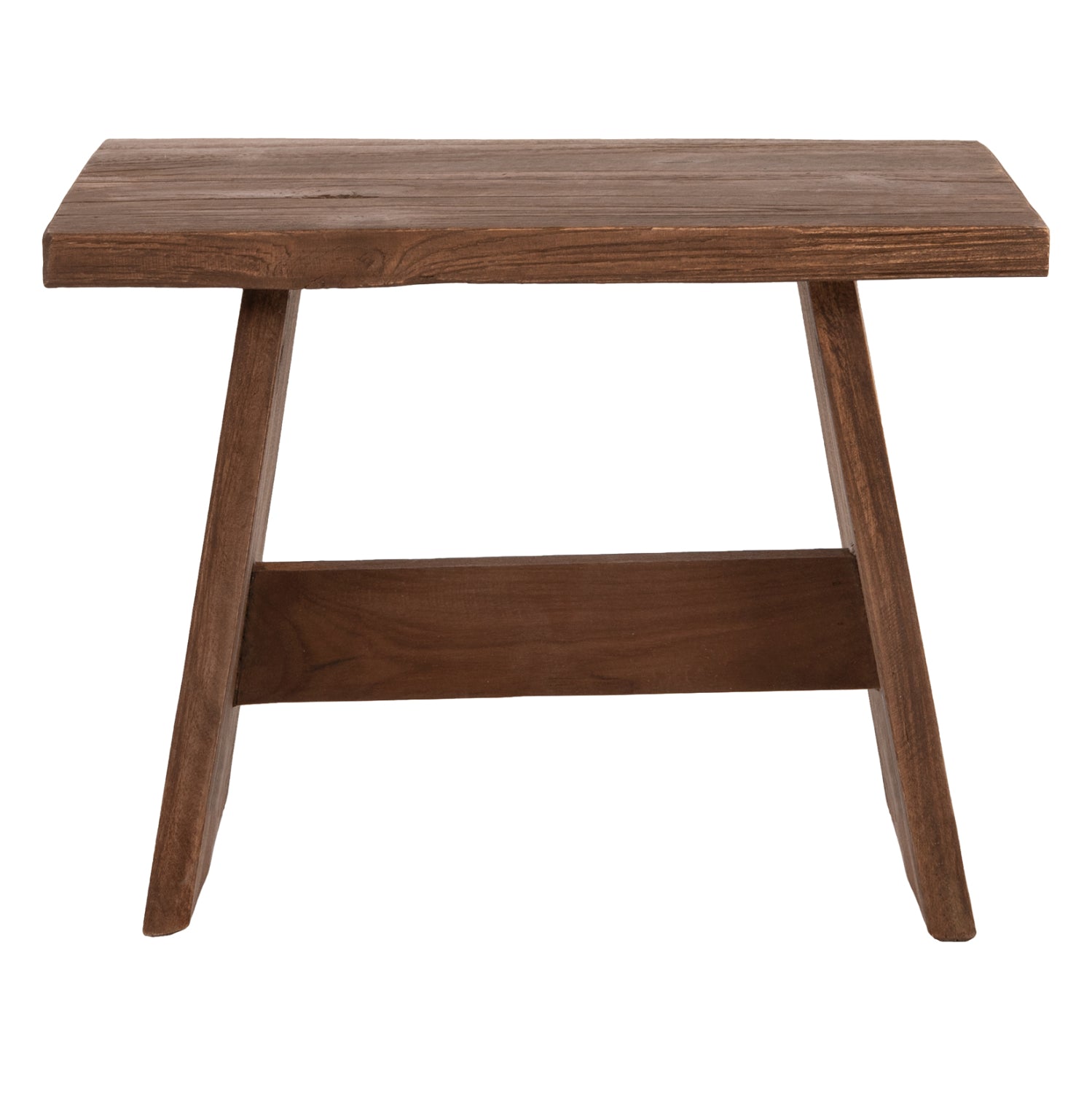 Странична маса/стол смесена дървесина в естествен цвят 40x25x29,5Hсм.