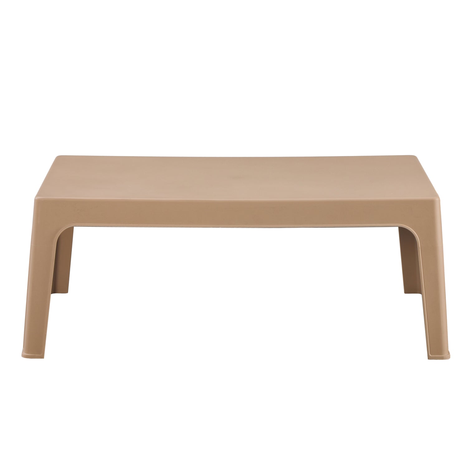 ПРАВОЪГЪЛНА КАФЕ МАСА SLEEK ПОЛИПРОПИЛЕН В КАПУЧИНО 105x64x40Hсм.