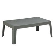 ПРАВОЪГЪЛНА КАФЕ МАСА SLEEK ПОЛИПРОПИЛЕН В ТЪМНО ЗЕЛЕНО 105x64x40Hсм.