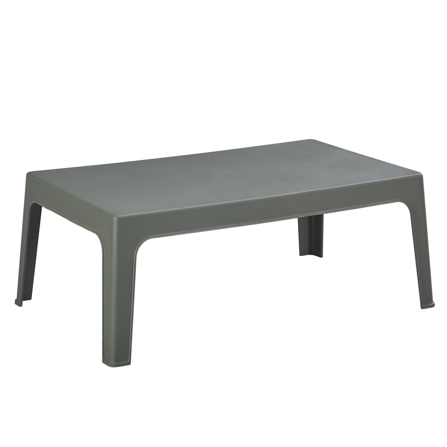 ПРАВОЪГЪЛНА КАФЕ МАСА SLEEK ПОЛИПРОПИЛЕН В ТЪМНО ЗЕЛЕНО 105x64x40Hсм.