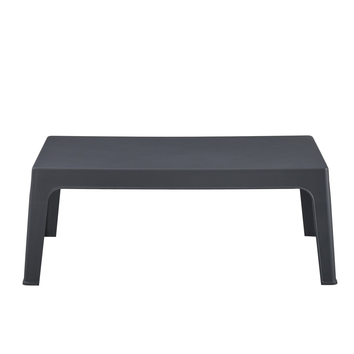 ПРАВОЪГЪЛНА КАФЕ МАСА SLEEK ПОЛИПРОПИЛЕН В ТЪМНО СИВО 105x64x40Hсм.