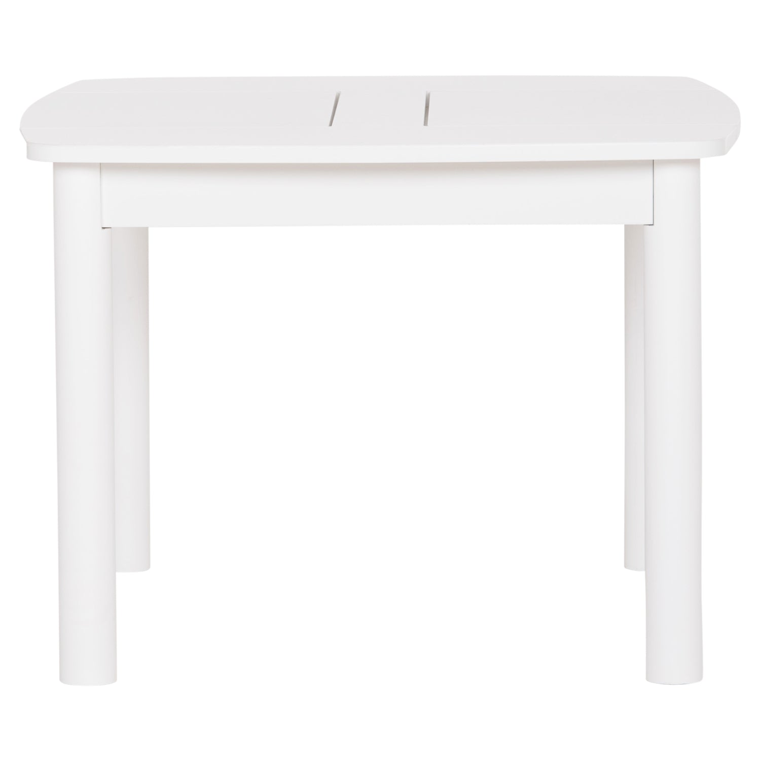 Детска масичка с рафтове RICKI MDF и Сумида бял 65x65x47 см