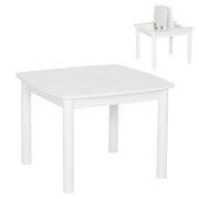 Детска масичка с рафтове RICKI MDF и Сумида бял 65x65x47 см