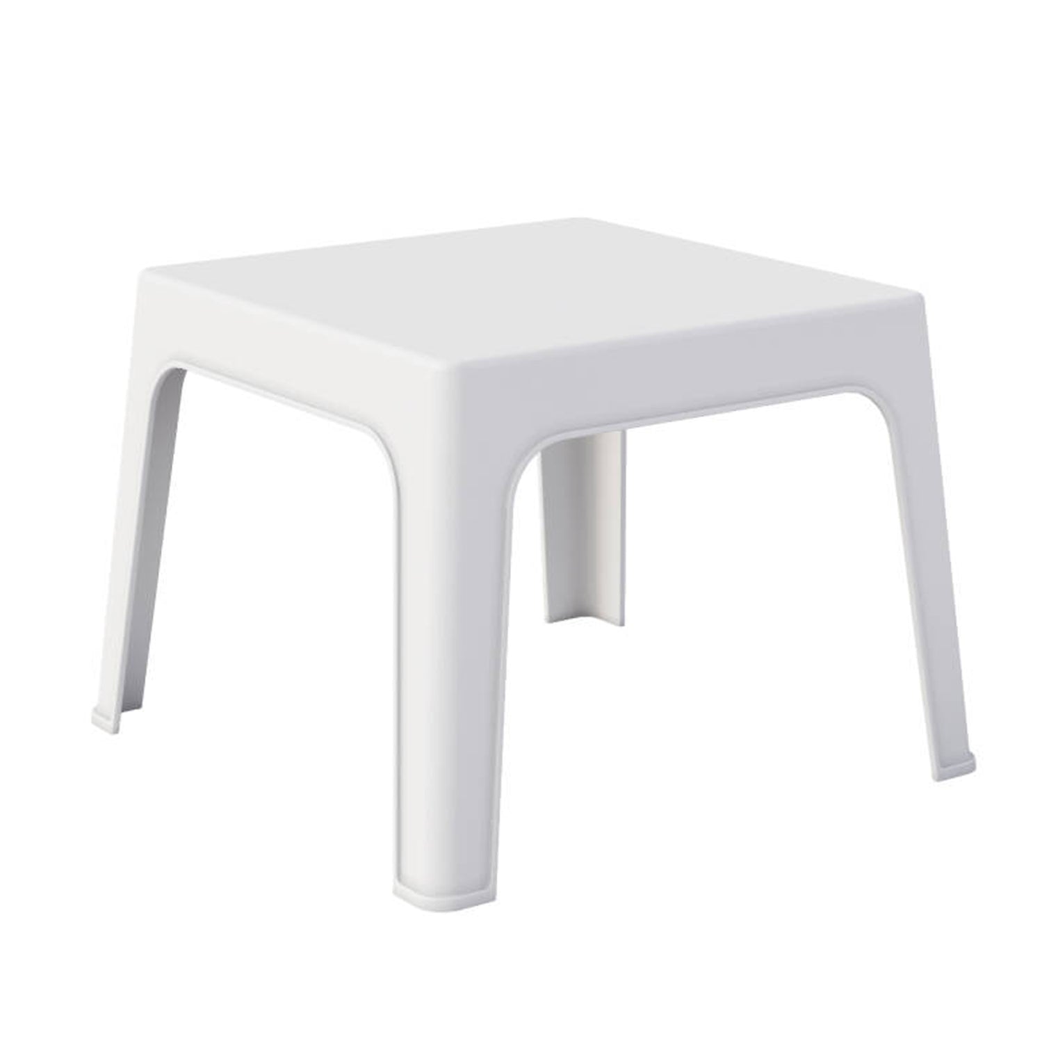 КВАДРАТНА КАФЕ МАСА SLEEK ПОЛИПРОПИЛЕН В БЯЛО 56x56x40Hсм.
