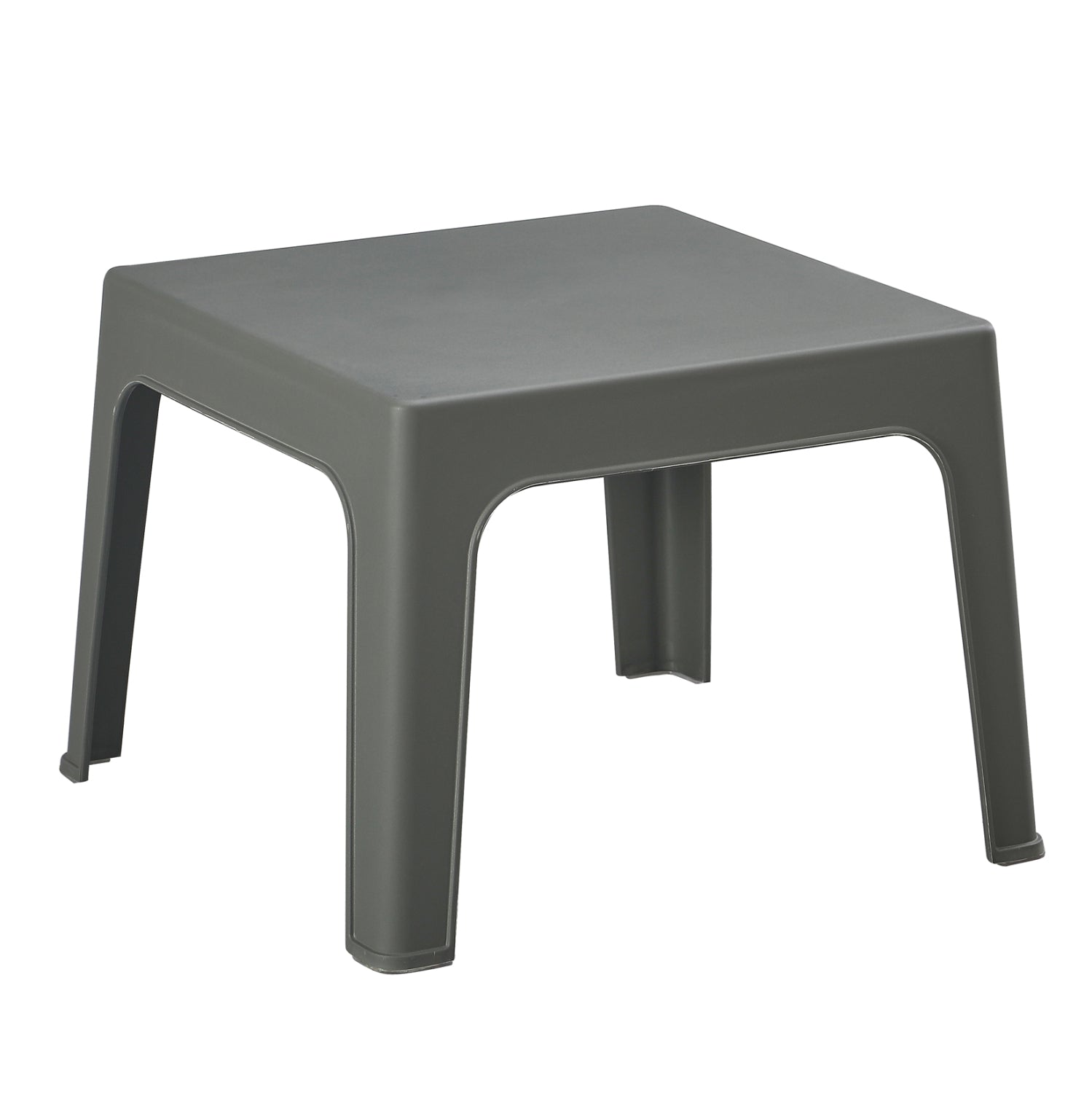 КВАДРАТНА КАФЕ МАСА SLEEK ПОЛИПРОПИЛЕН В ТЪМНО ЗЕЛЕНО 56x56x40Hсм.