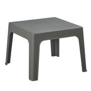 КВАДРАТНА КАФЕ МАСА SLEEK ПОЛИПРОПИЛЕН В ТЪМНО ЗЕЛЕНО 56x56x40Hсм.