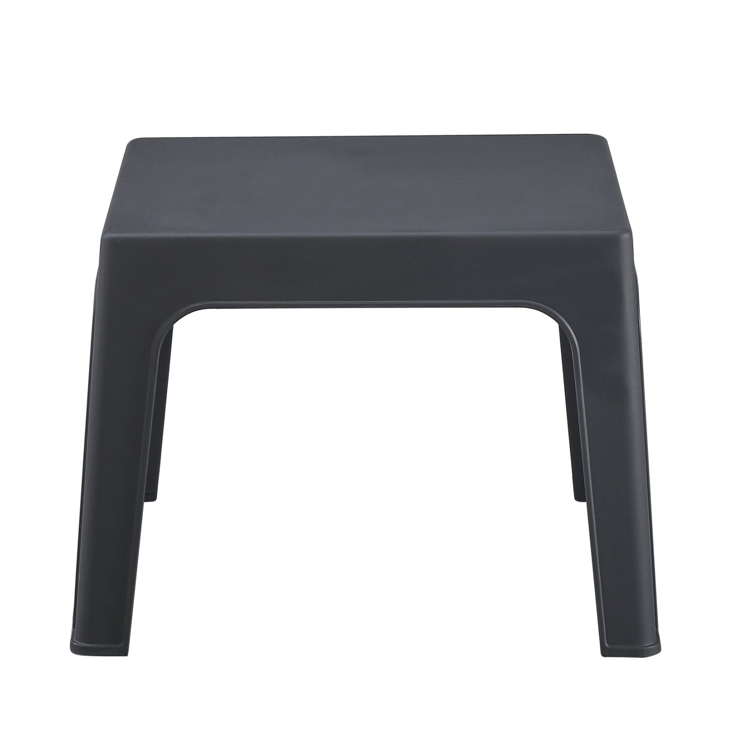 КВАДРАТНА КАФЕ МАСА SLEEK ПОЛИПРОПИЛЕН В ТЪМНО СИВО 56x56x40Hсм.
