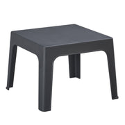 КВАДРАТНА КАФЕ МАСА SLEEK ПОЛИПРОПИЛЕН В ТЪМНО СИВО 56x56x40Hсм.