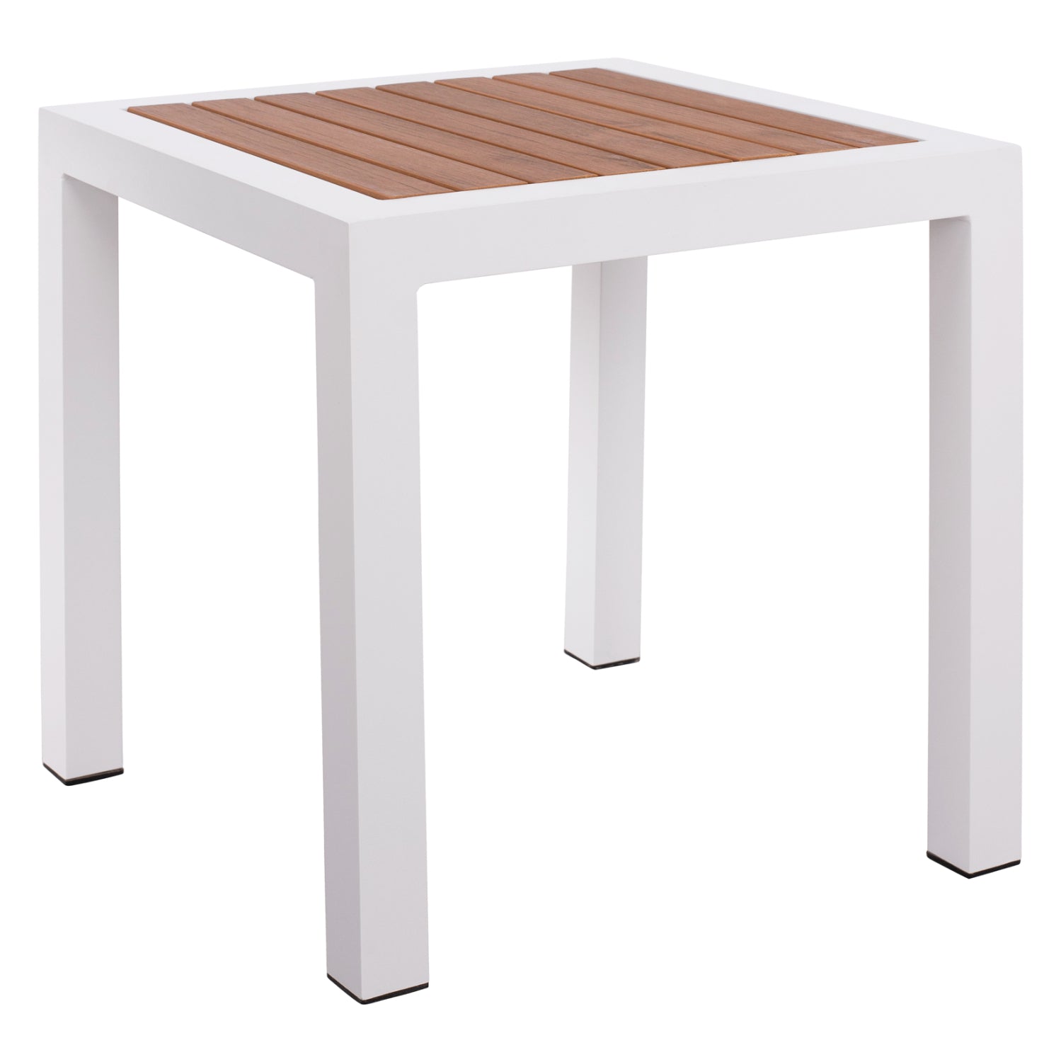 Алуминиева маса бяла с Polywood 45x45x45,5 см