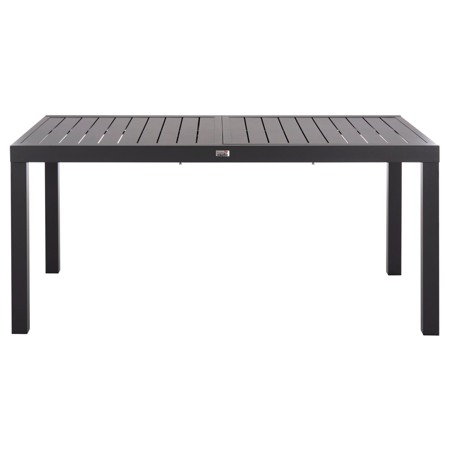 РАЗТЕГАТЕЛНА ТРАПЕЗНА МАСА KRUM АЛУМИНИЙ В ТЪМНО СИВ ЦВЯТ 160-240x90x73Hсм.