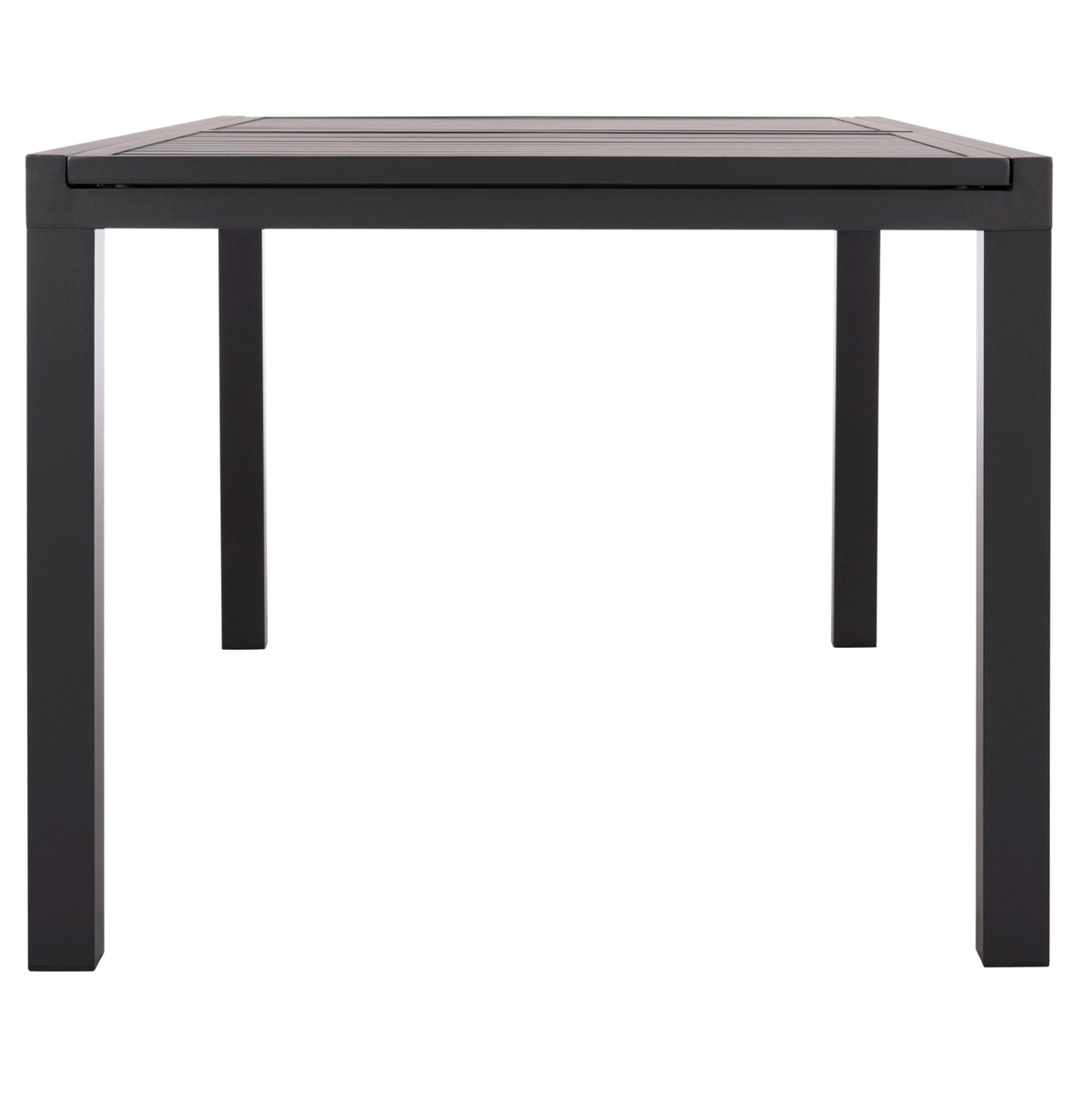 РАЗТЕГАТЕЛНА ТРАПЕЗНА МАСА KRUM АЛУМИНИЙ В ТЪМНО СИВ ЦВЯТ 160-240x90x73Hсм.
