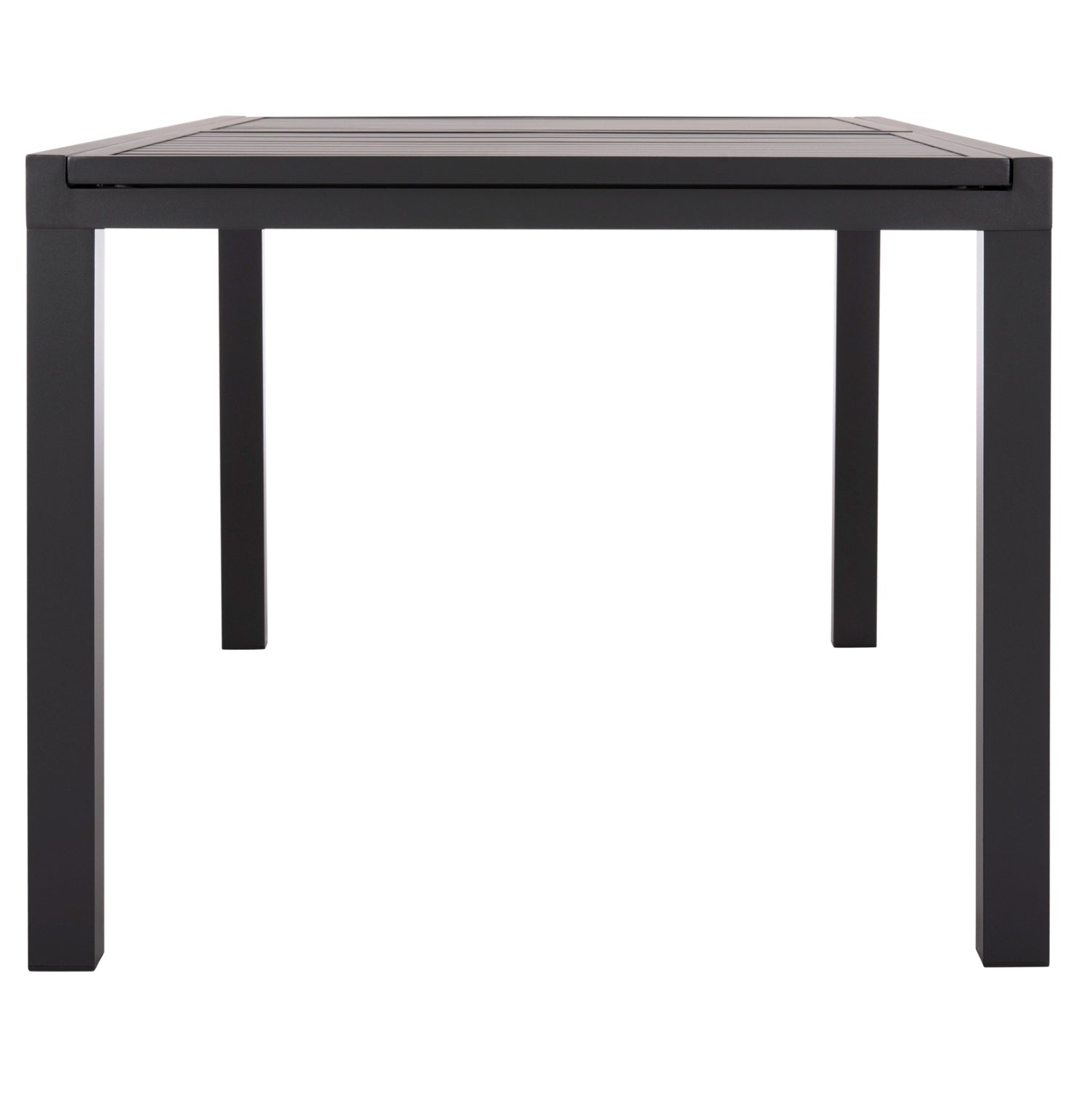 РАЗТЕГАТЕЛНА ТРАПЕЗНА МАСА KRUM АЛУМИНИЙ В ТЪМНО СИВ ЦВЯТ 160-240x90x73Hсм.