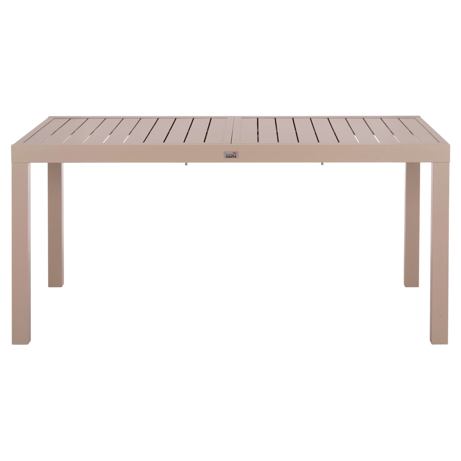 РАЗТЕГАТЕЛНА ТРАПЕЗНА МАСА KRUM АЛУМИНИЙ В ЦВЯТ КАПУЧИНО 160-240x90x73Hсм.