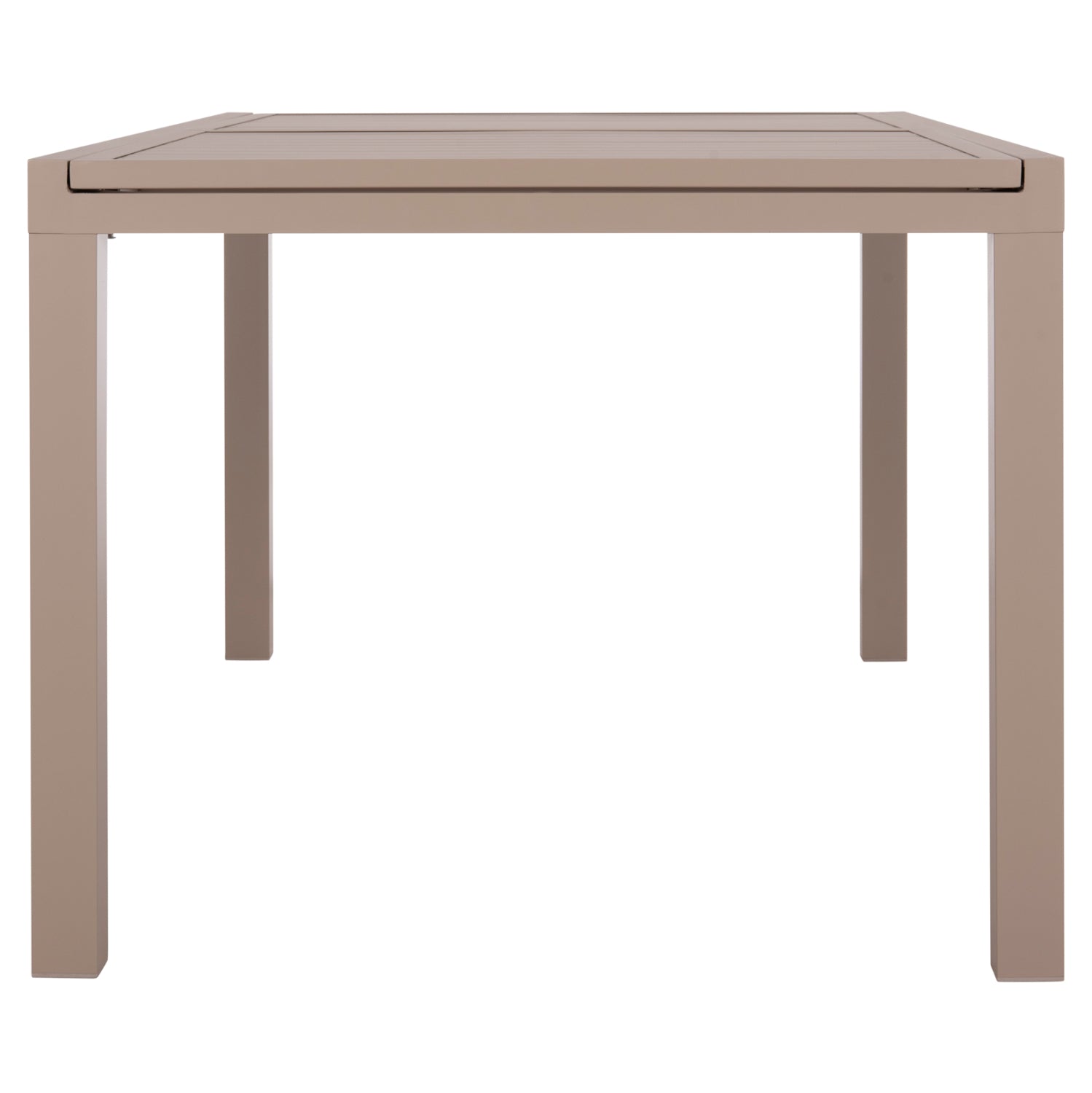 РАЗТЕГАТЕЛНА ТРАПЕЗНА МАСА KRUM АЛУМИНИЙ В ЦВЯТ КАПУЧИНО 160-240x90x73Hсм.