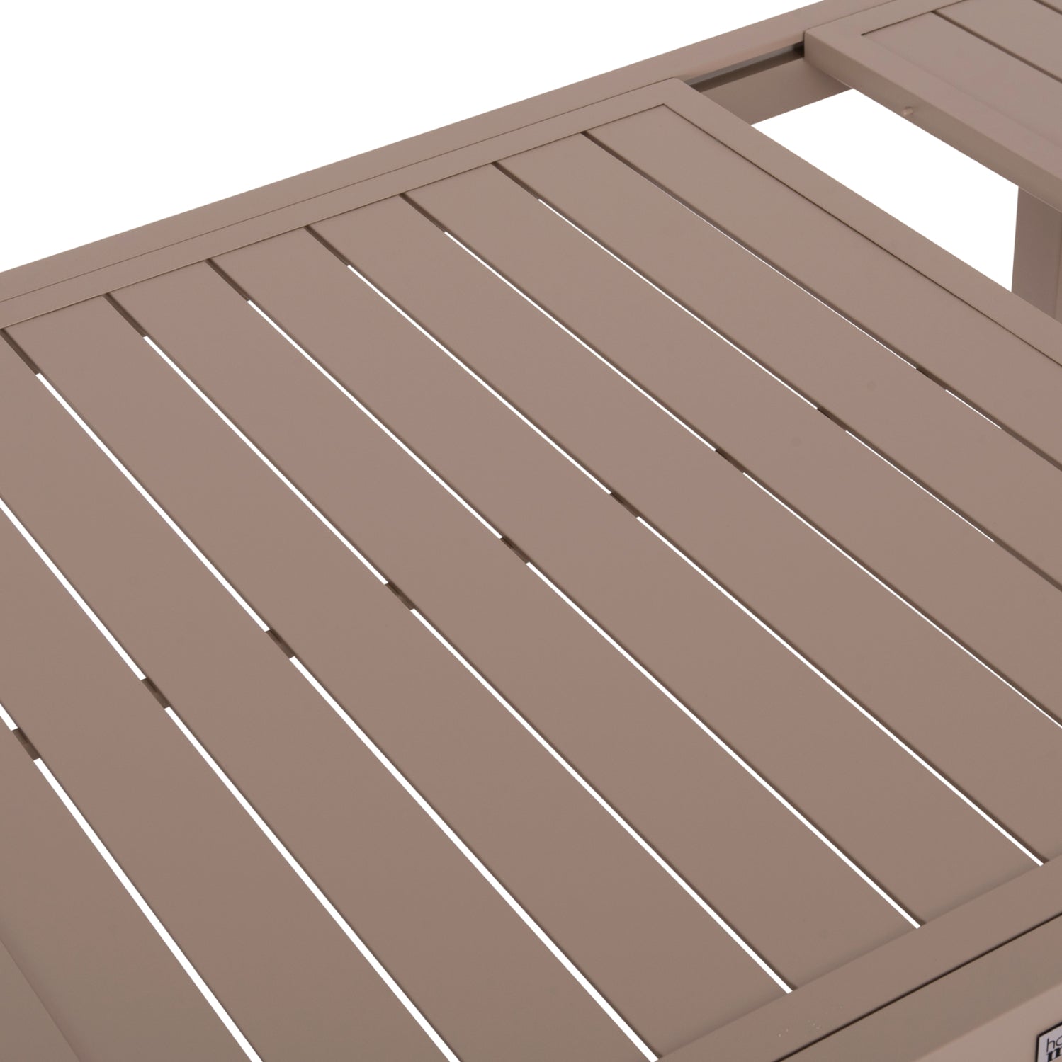 РАЗТЕГАТЕЛНА ТРАПЕЗНА МАСА KRUM АЛУМИНИЙ В ЦВЯТ КАПУЧИНО 160-240x90x73Hсм.