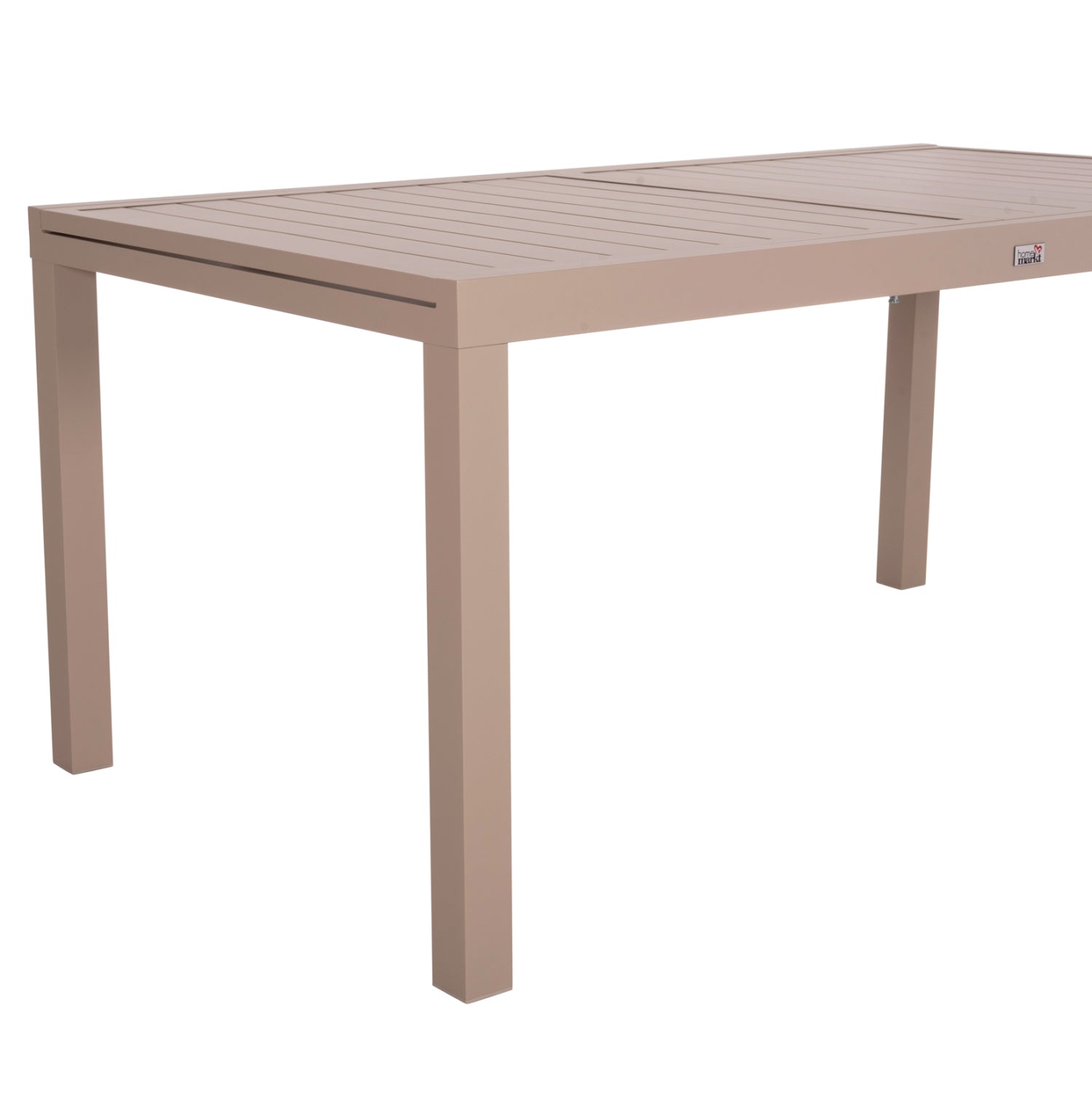 РАЗТЕГАТЕЛНА ТРАПЕЗНА МАСА KRUM АЛУМИНИЙ В ЦВЯТ КАПУЧИНО 160-240x90x73Hсм.