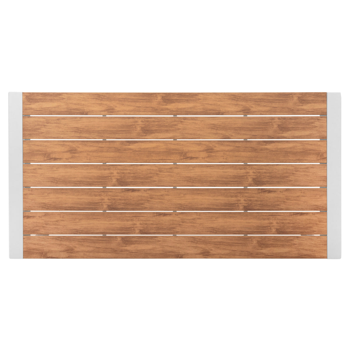Външна трапезна маса GOYA алуминий в бяло с плот от поливуд 160x80x75H см.