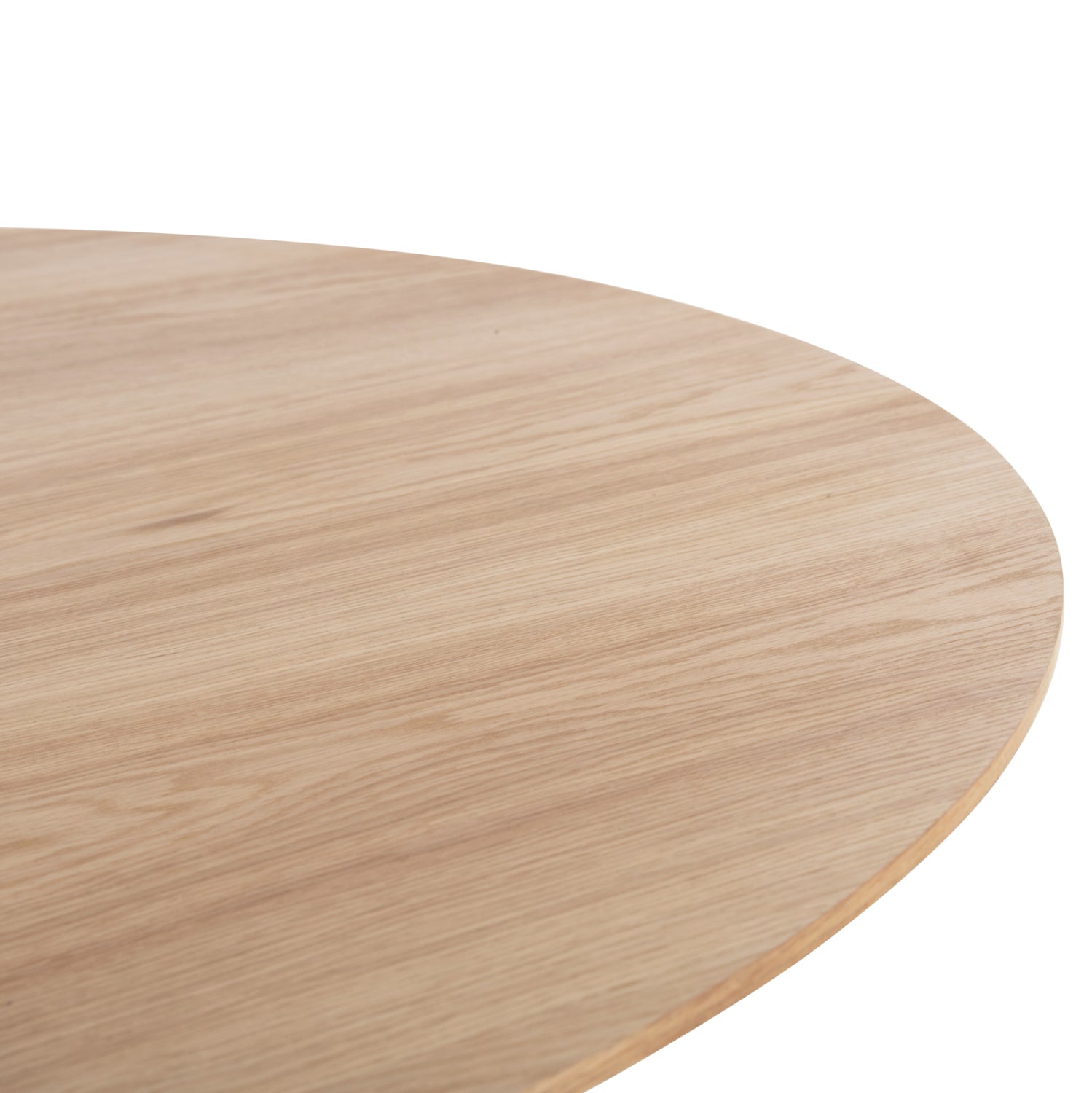 Трапезна маса овална Denty MDF с дъбов фурнир - натурален дъб 240x120x75Hсм.