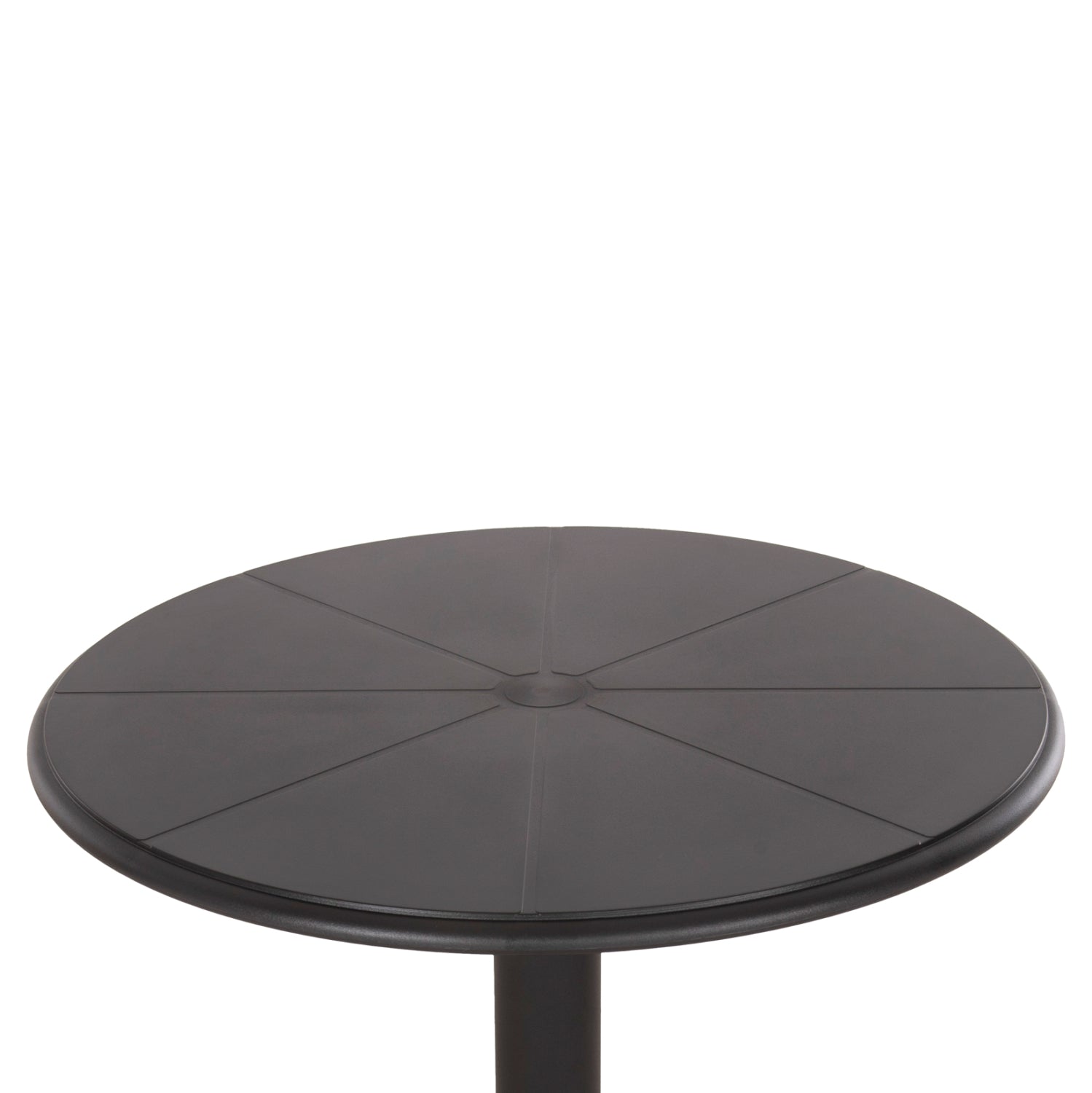 Кръгла маса от полипропилен TERRIN черна Φ60x75Hсм.