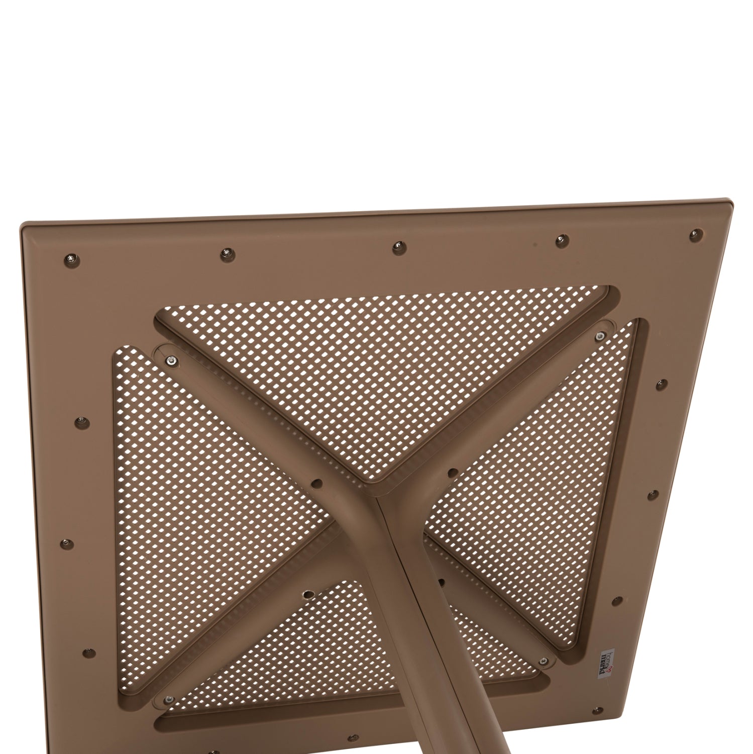 Външна квадратна маса от полипропилен LUNAR капучино 80x80x75Hсм.