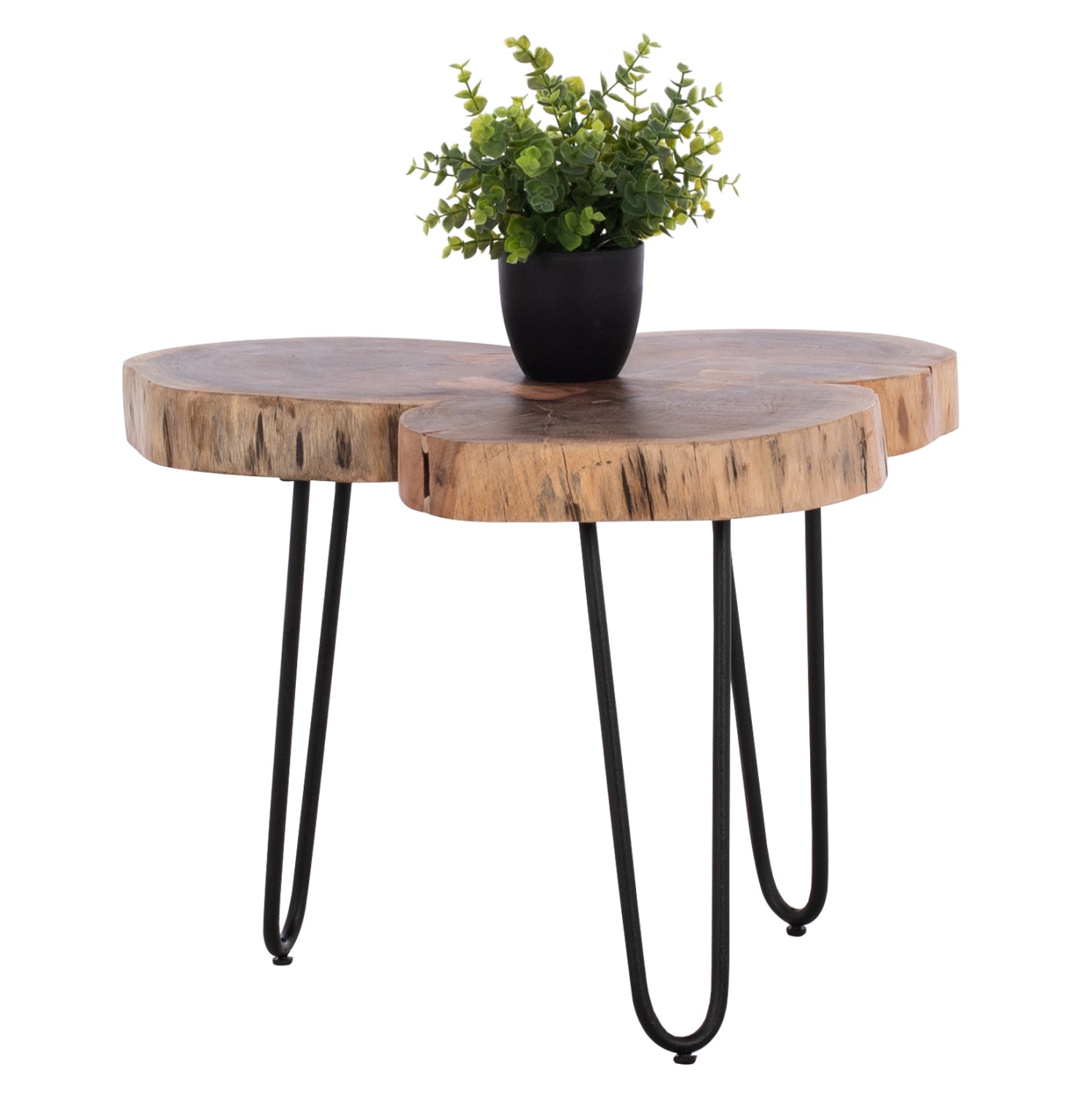 Кафе маса Oslo масивна акациева дървесина 57x57x40 см.