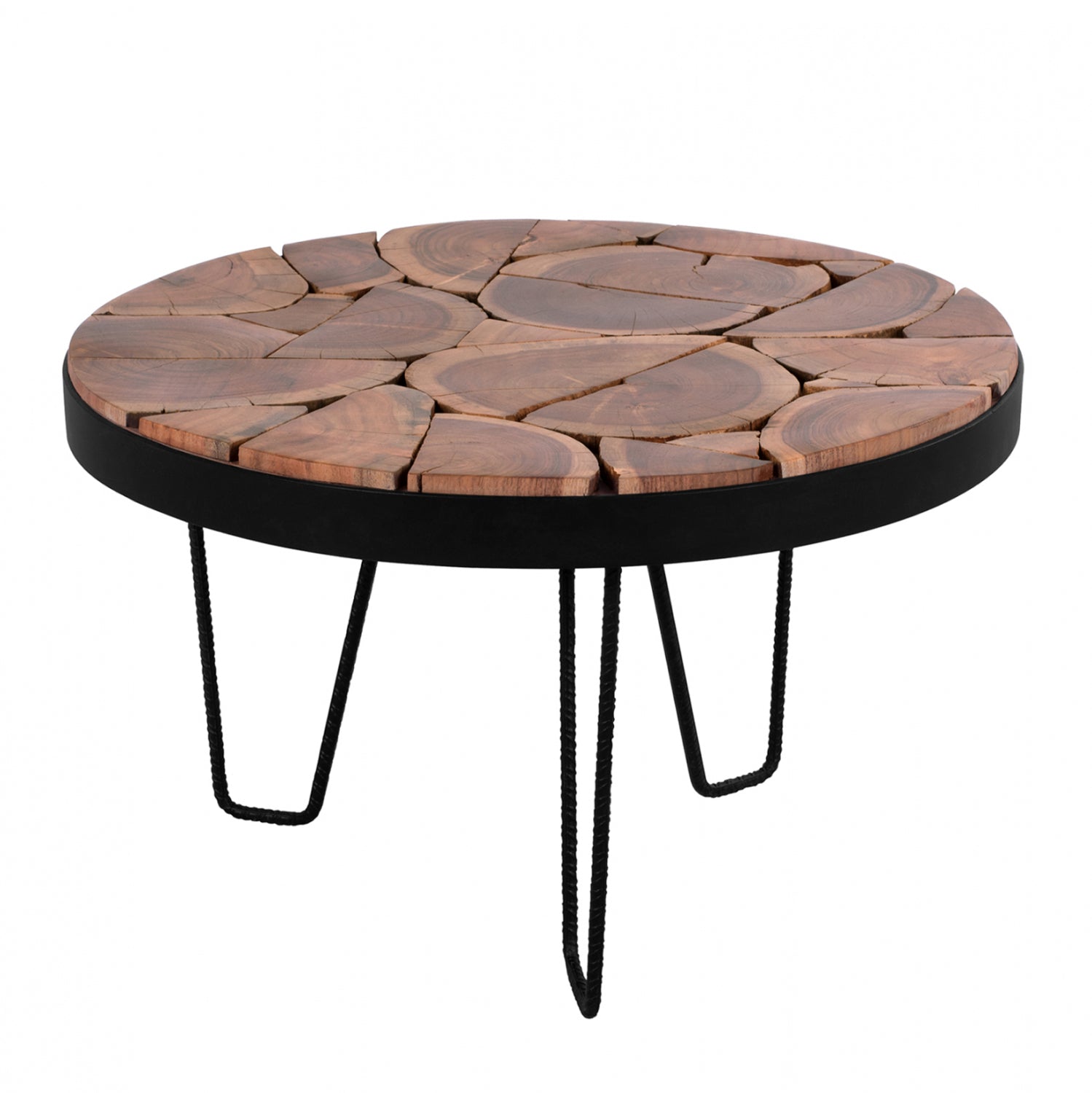 Кафе маса TIMOTHY масивна акация Φ73x45H