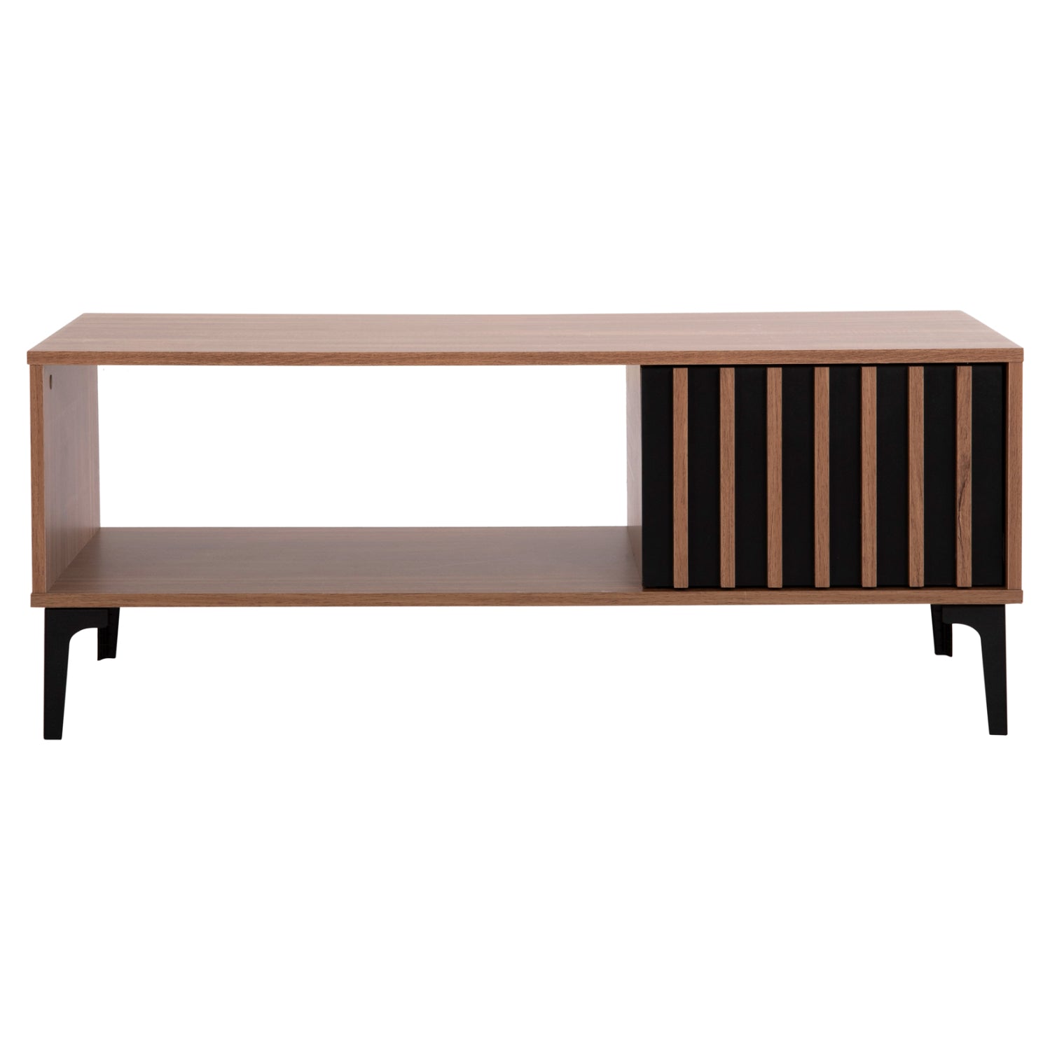 Холна маса серия HARRY меламин в цвят естествено дърво и черно 110x60x43,5Hсм.