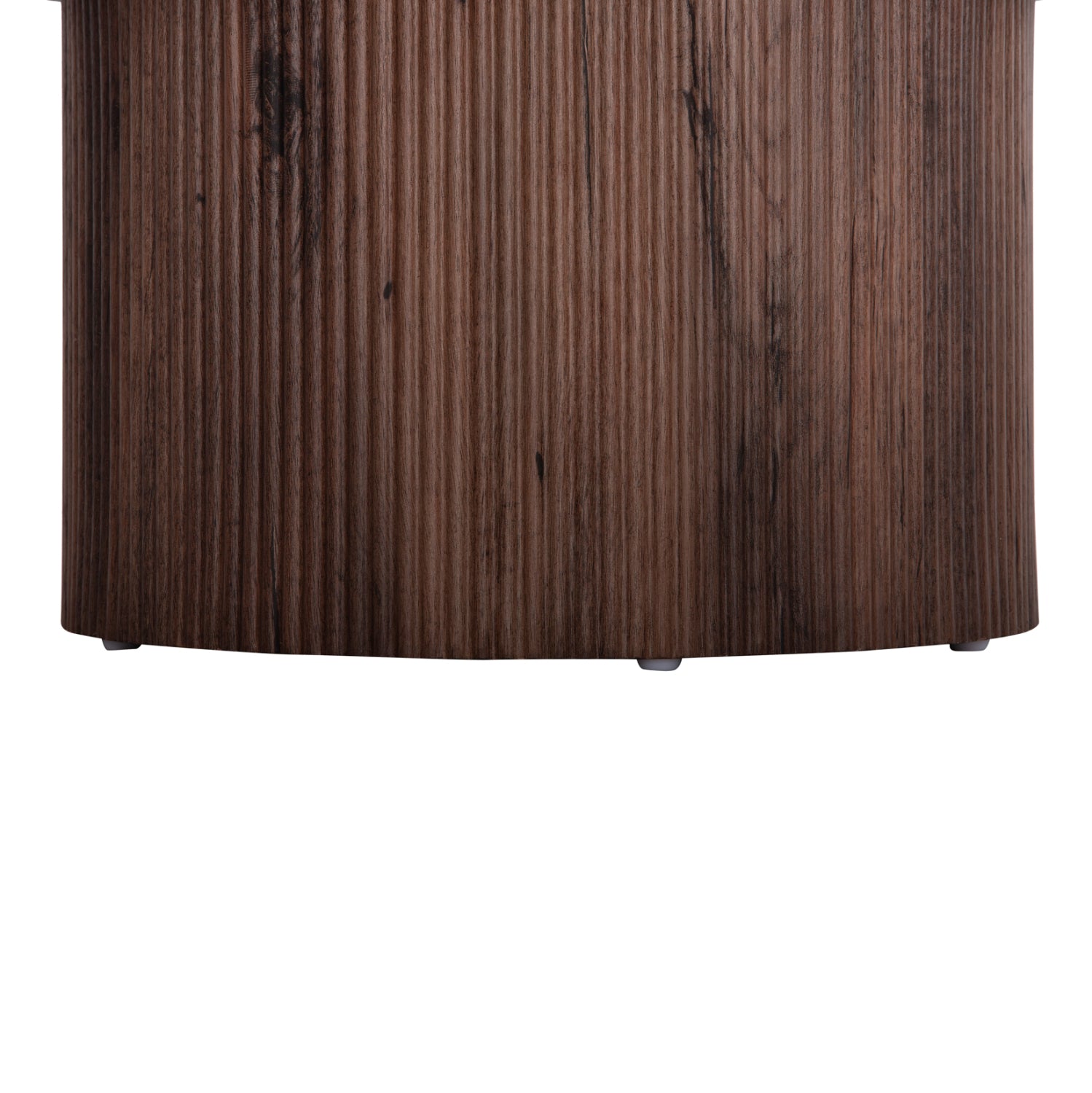 Масичка за кафе MARGON MDF в тъмнокафяв дървесен цвят Φ80x40,5 см