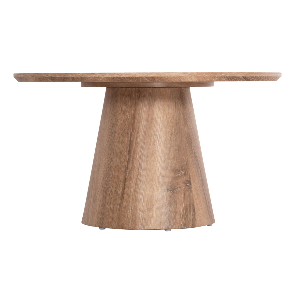 Масичка за кафе KARAN MDF в естествен дървесен цвят Φ80x45,5 см