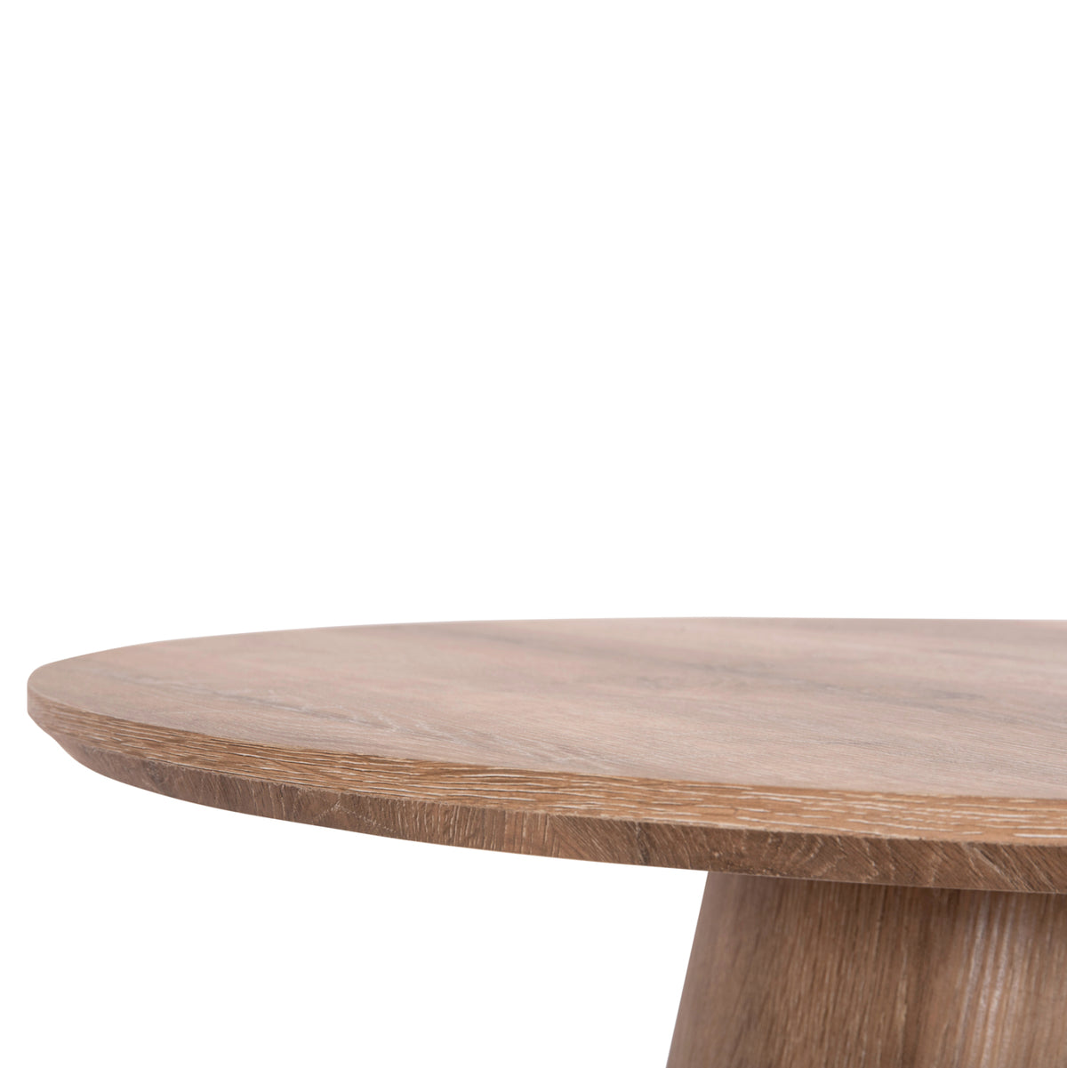 Масичка за кафе KARAN MDF в естествен дървесен цвят Φ80x45,5 см