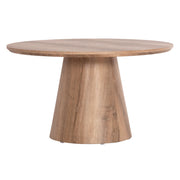 Масичка за кафе KARAN MDF в естествен дървесен цвят Φ80x45,5 см