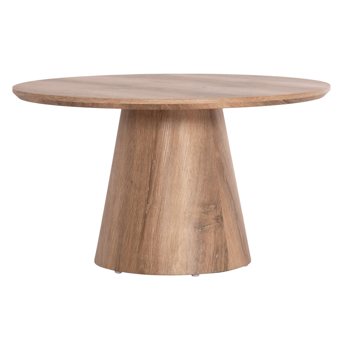 Масичка за кафе KARAN MDF в естествен дървесен цвят Φ80x45,5 см