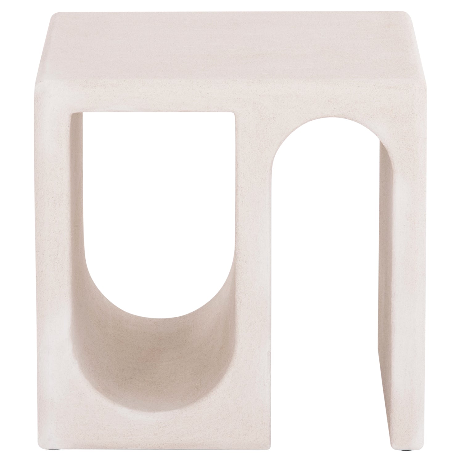 Масичка за кафе серия SANTORINI MDF в слонова кост 48x38x48,5Hсм.