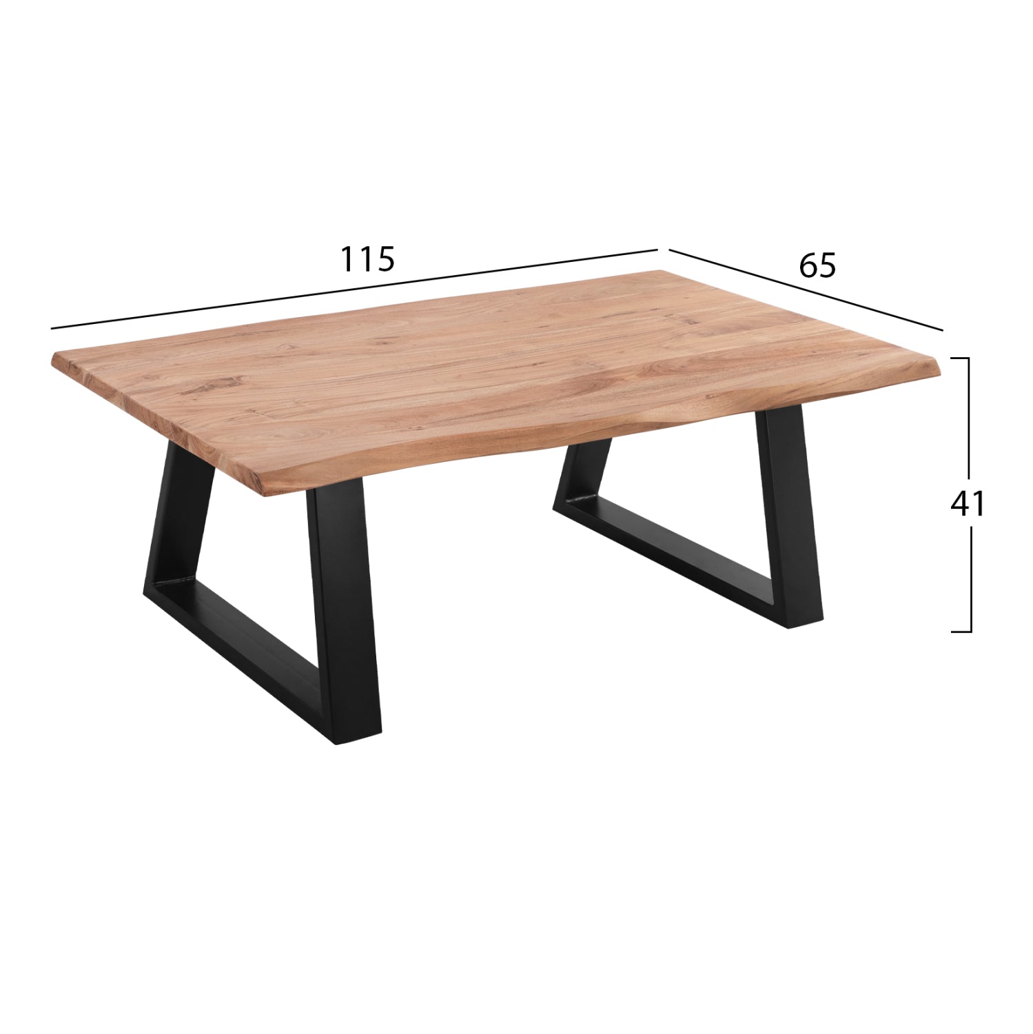 Холна маса София Слим масивна акация 115x65x41H см.